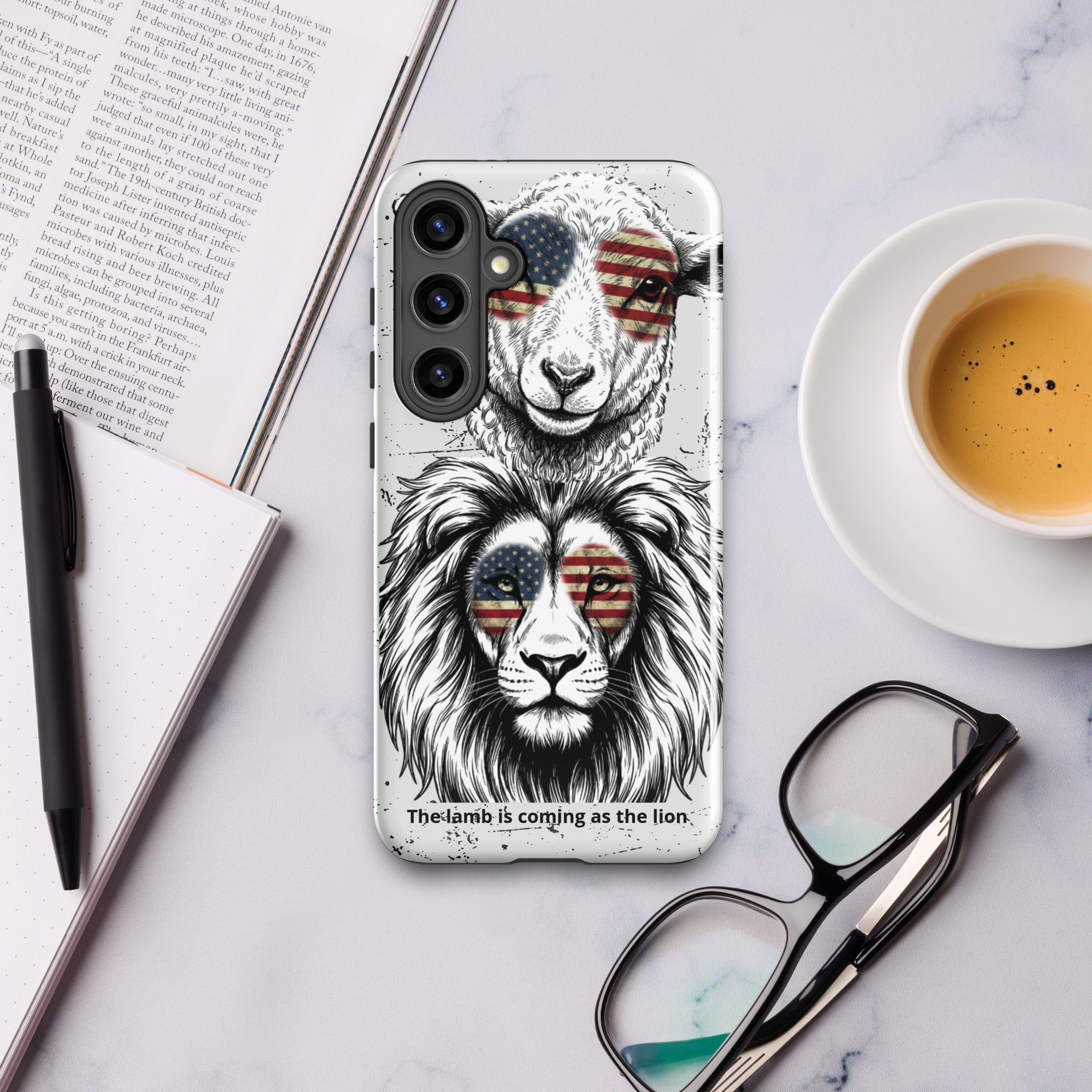 The Lamb is Coming as the Lion Samsung Case | Faith & Prophetic Design | Seedandsoulful - Seedandsoulful