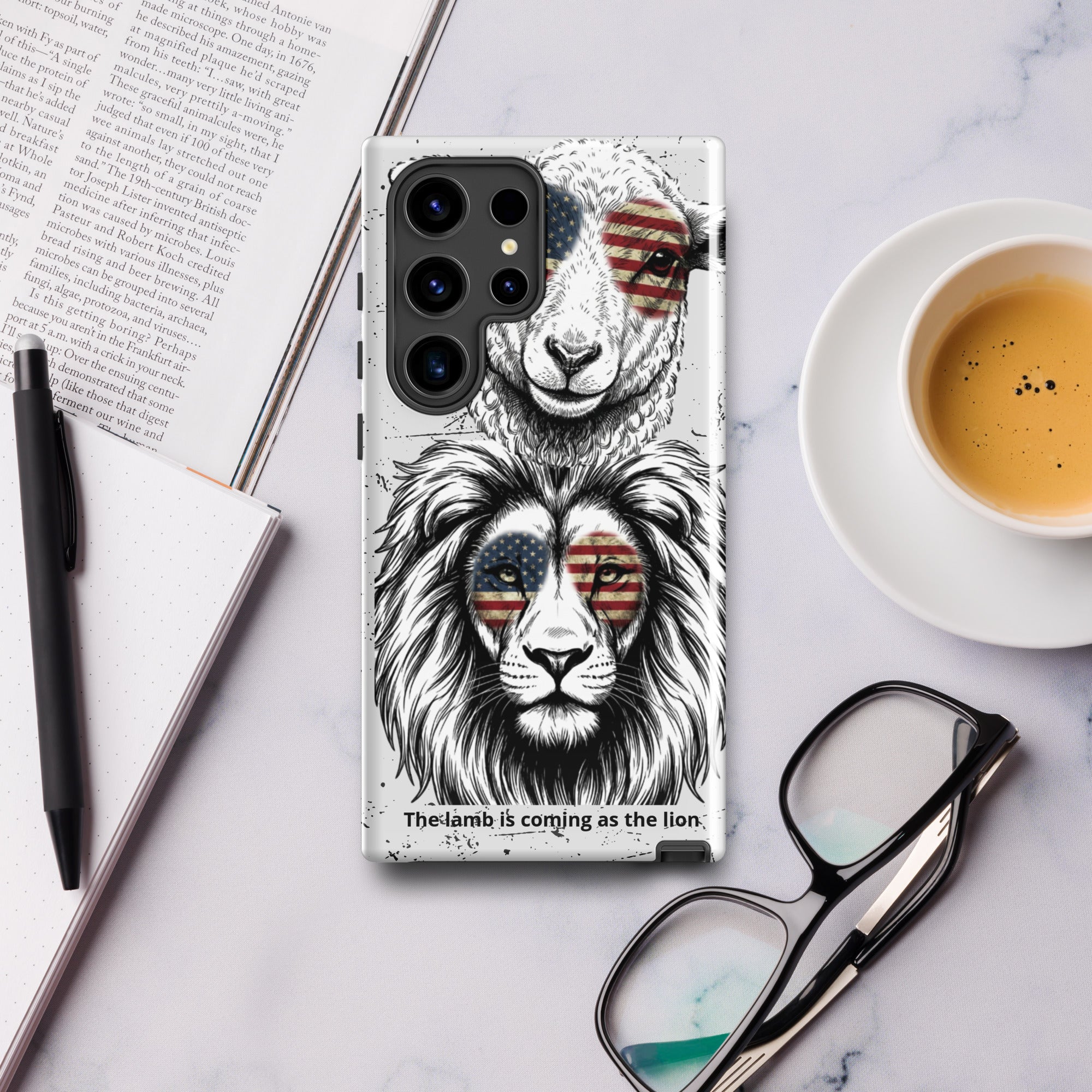The Lamb is Coming as the Lion Samsung Case | Faith & Prophetic Design | Seedandsoulful - Seedandsoulful