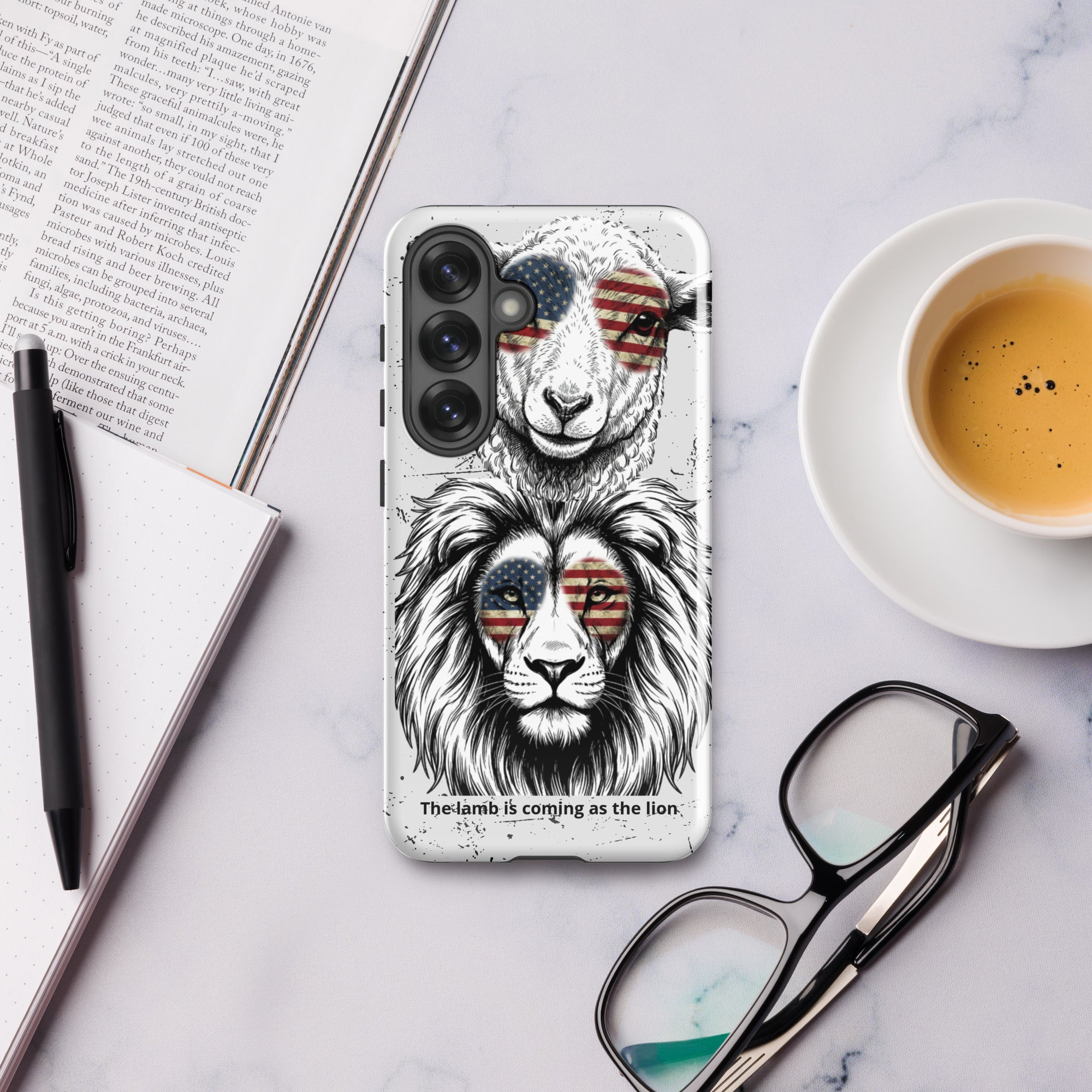 The Lamb is Coming as the Lion Samsung Case | Faith & Prophetic Design | Seedandsoulful - Seedandsoulful