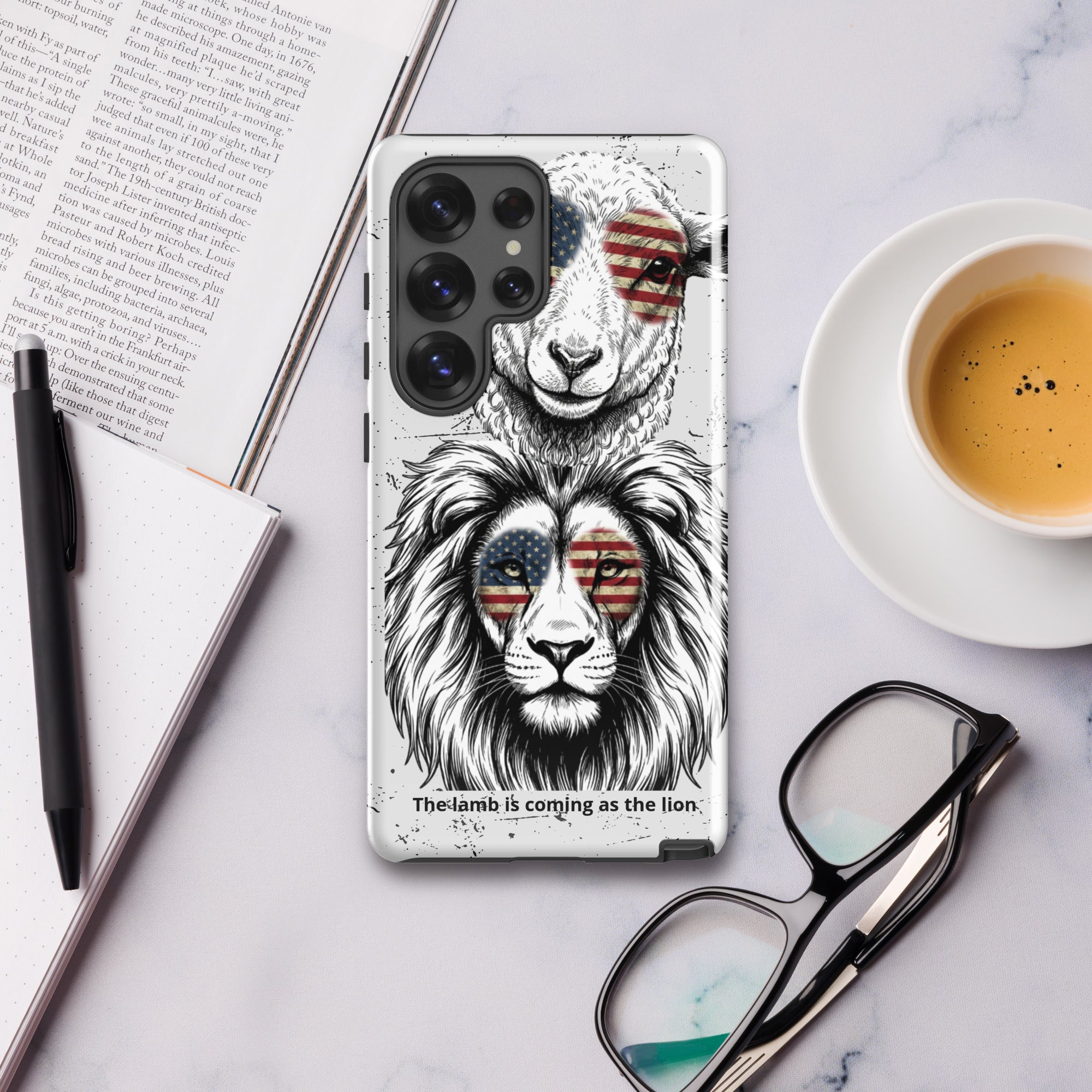 The Lamb is Coming as the Lion Samsung Case | Faith & Prophetic Design | Seedandsoulful - Seedandsoulful