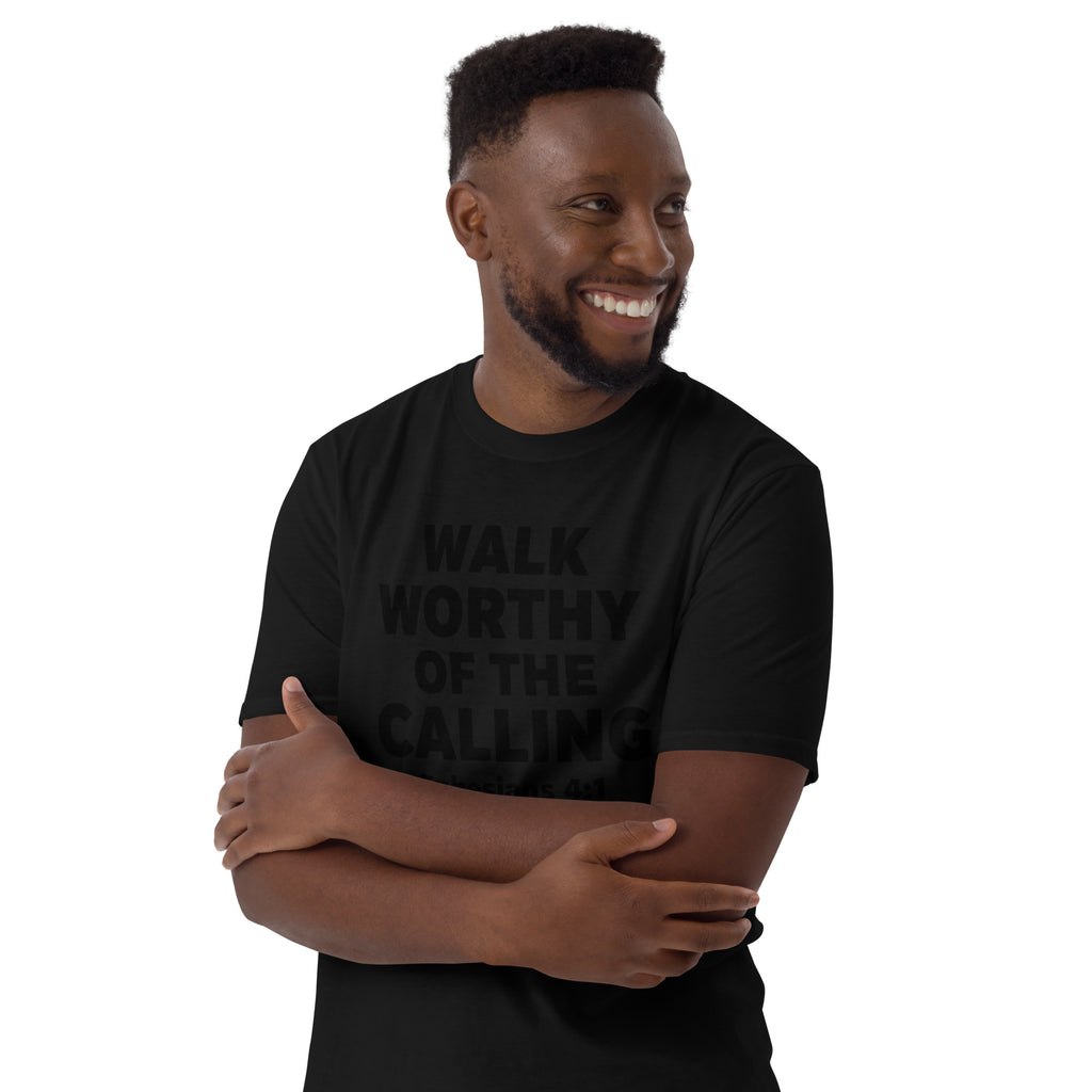 Faith Groomsman T-Shirt | Walk Worthy of the Calling | Christian Wedding Party Tee | Seedandsoulful - Seedandsoulful