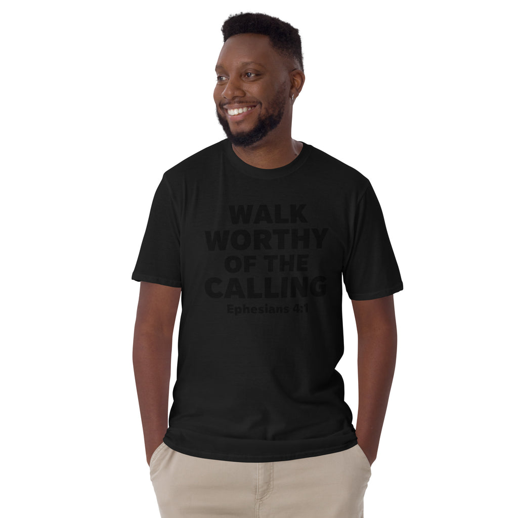 Faith Groomsman T-Shirt | Walk Worthy of the Calling | Christian Wedding Party Tee | Seedandsoulful - Seedandsoulful