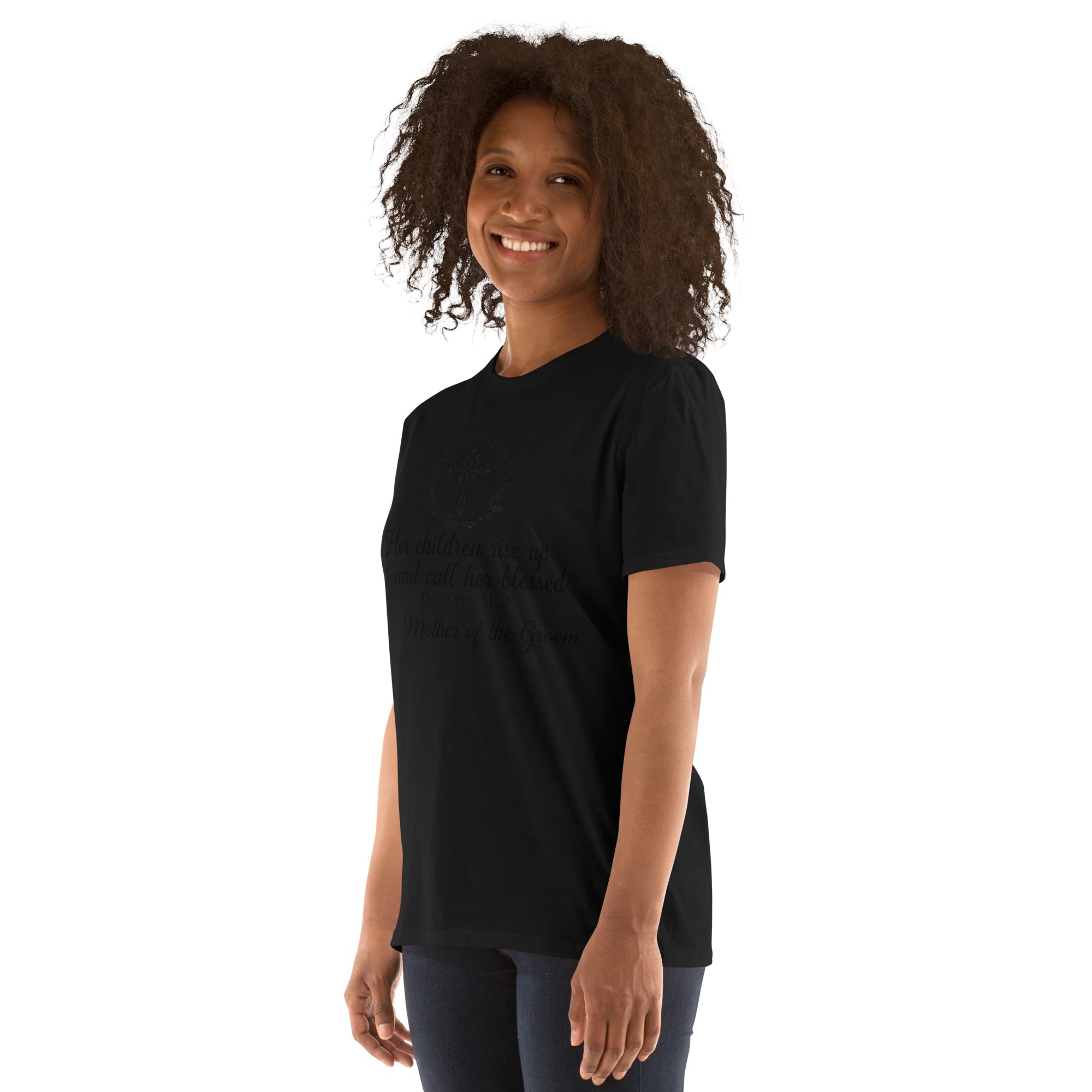 Faith Mother of the Groom T-Shirt | Her Children Rise Up | Christian Bridal Party Tee | Seedandsoulful - Seedandsoulful