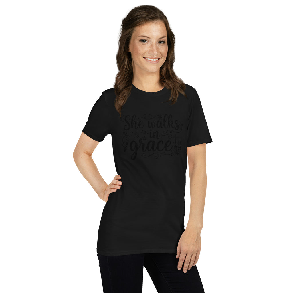 Faith Flower Girl T-Shirt | She Walks in Grace | Youth Sizes | Christian Bridal Party Tee | Seedandsoulful - Seedandsoulful