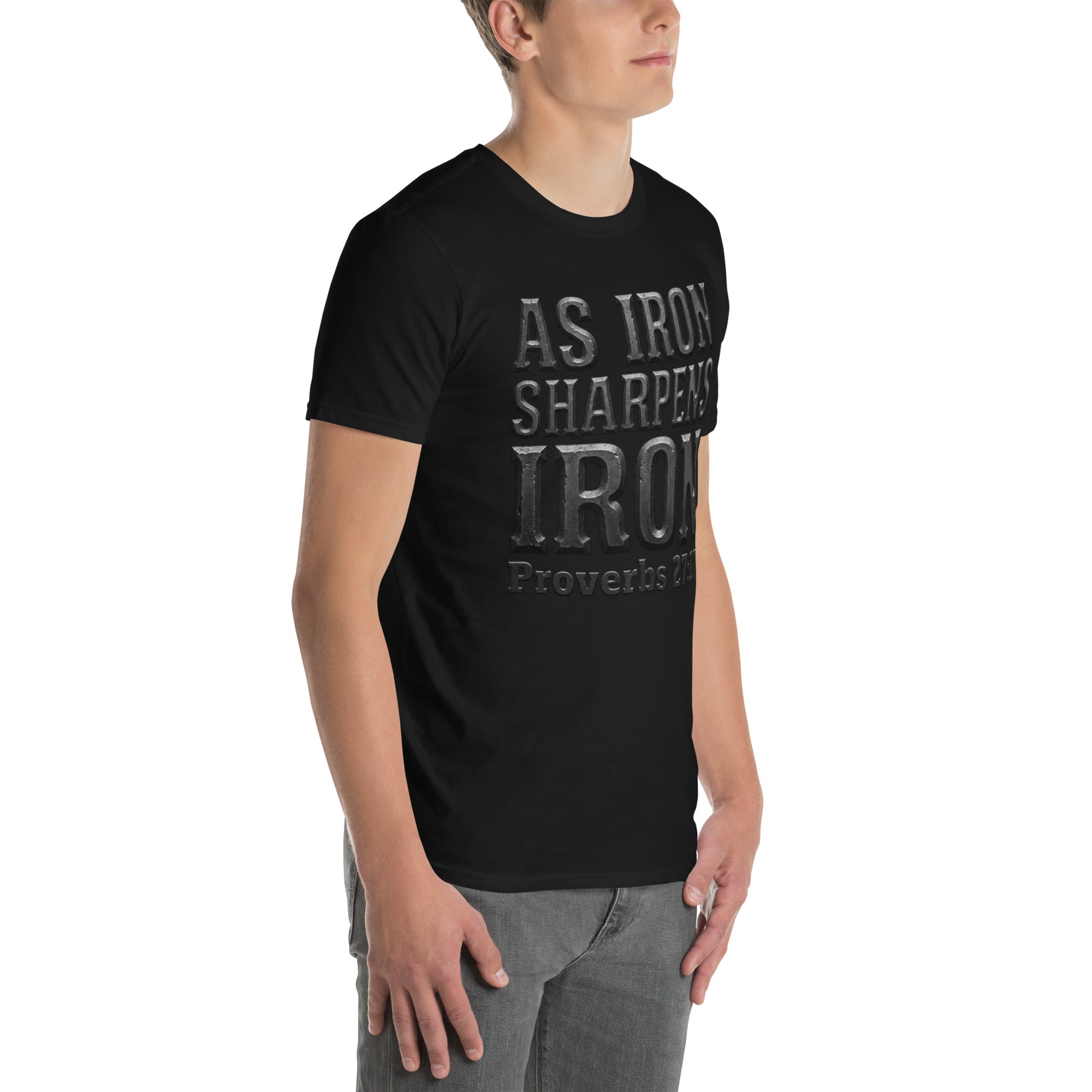 Faith Best Man T-Shirt | As Iron Sharpens Iron | Christian Wedding Party Tee | Seedandsoulful - Seedandsoulful