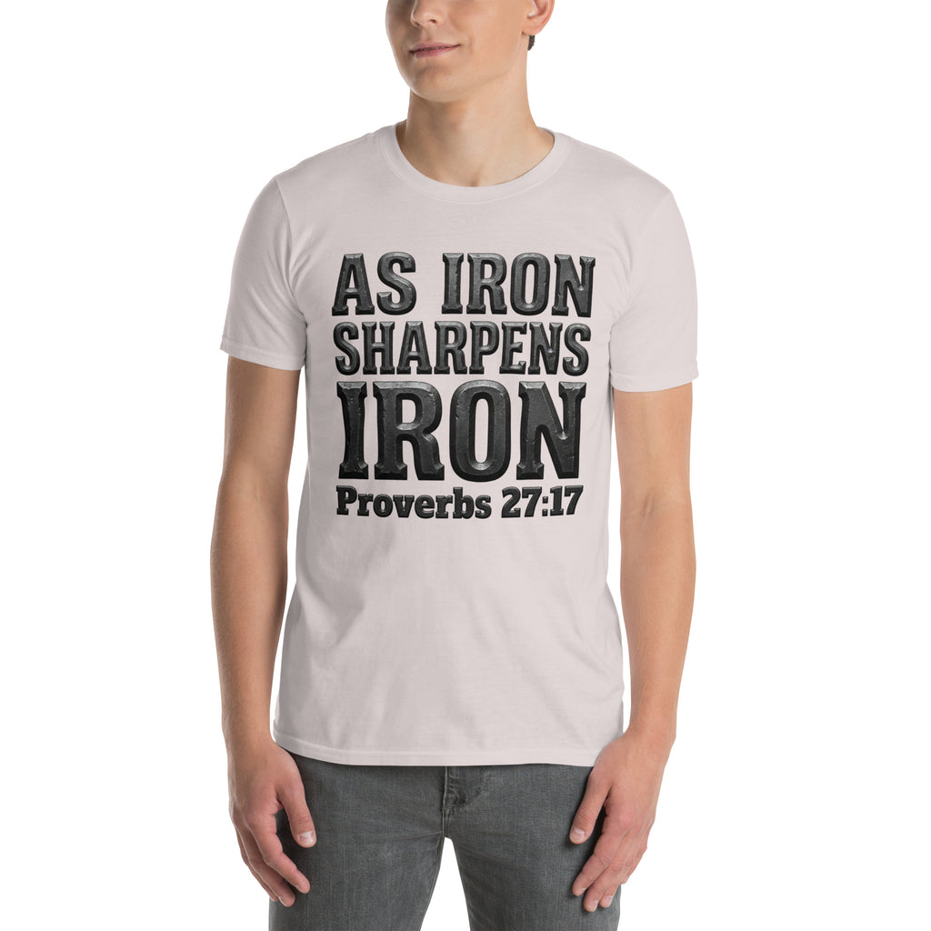 Faith Best Man T-Shirt | As Iron Sharpens Iron | Christian Wedding Party Tee | Seedandsoulful - Seedandsoulful