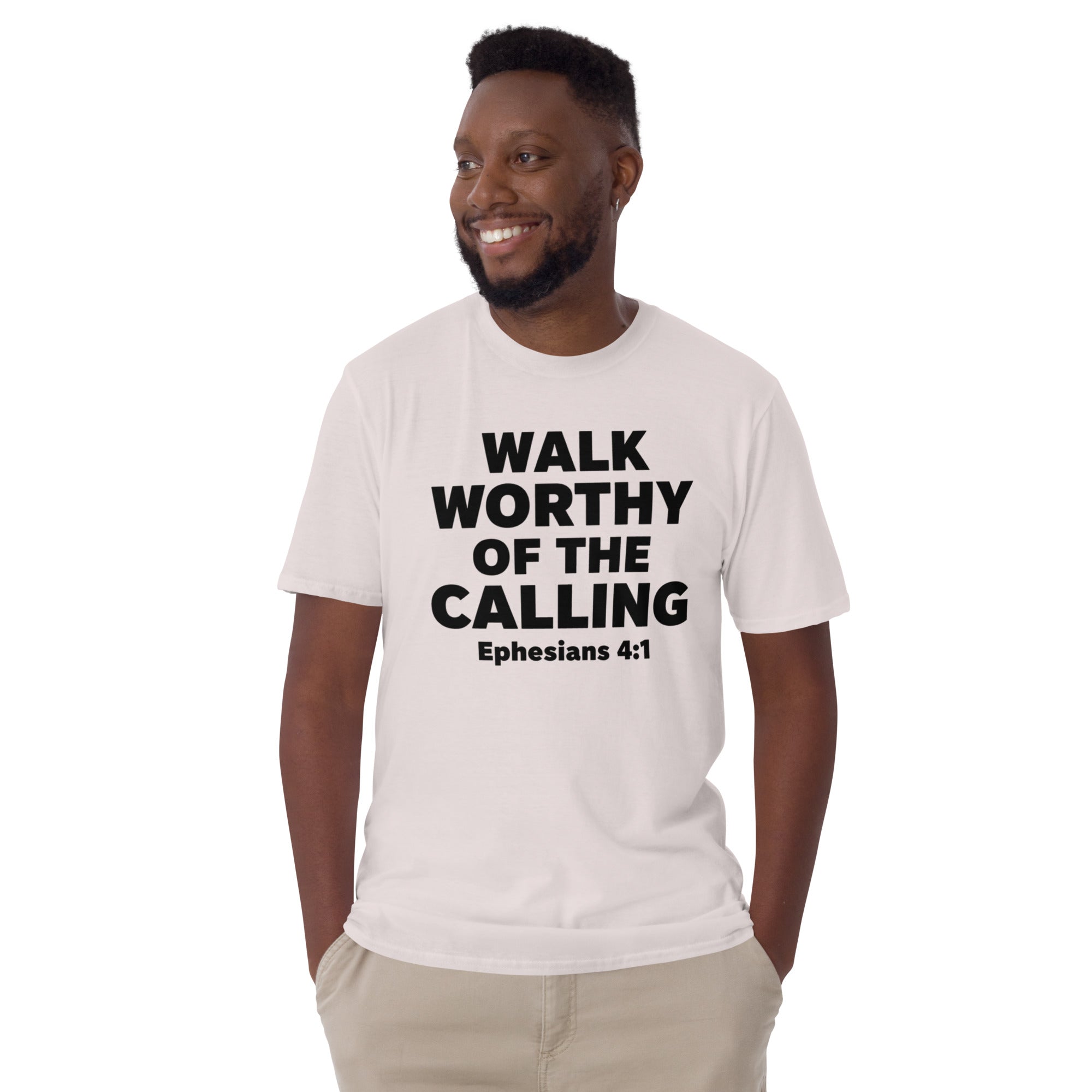 Faith Groomsman T-Shirt | Walk Worthy of the Calling | Christian Wedding Party Tee | Seedandsoulful - Seedandsoulful