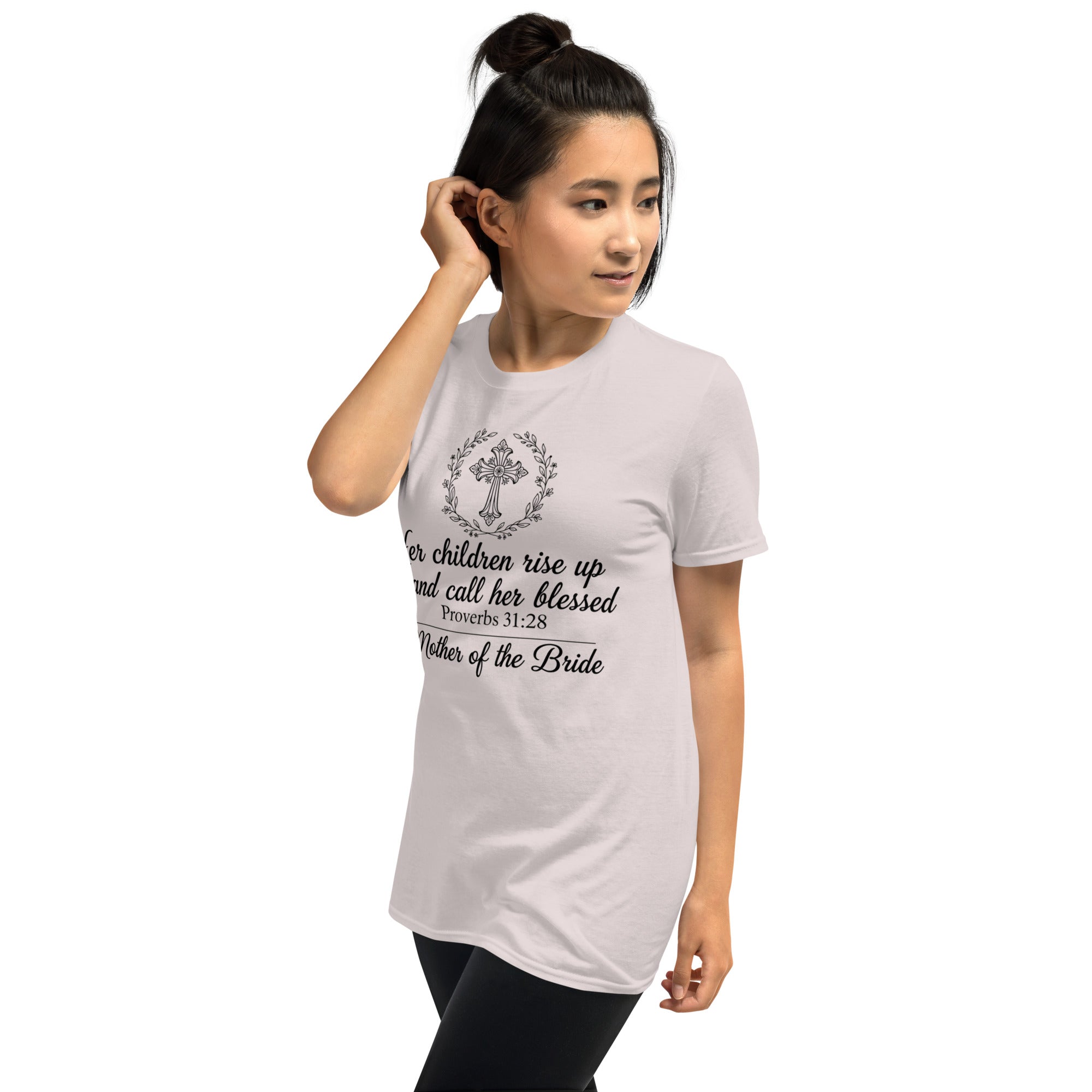 Faith Mother of the Bride T-Shirt | Her Children Rise Up | Christian Bridal Party Tee | Seedandsoulful - Seedandsoulful