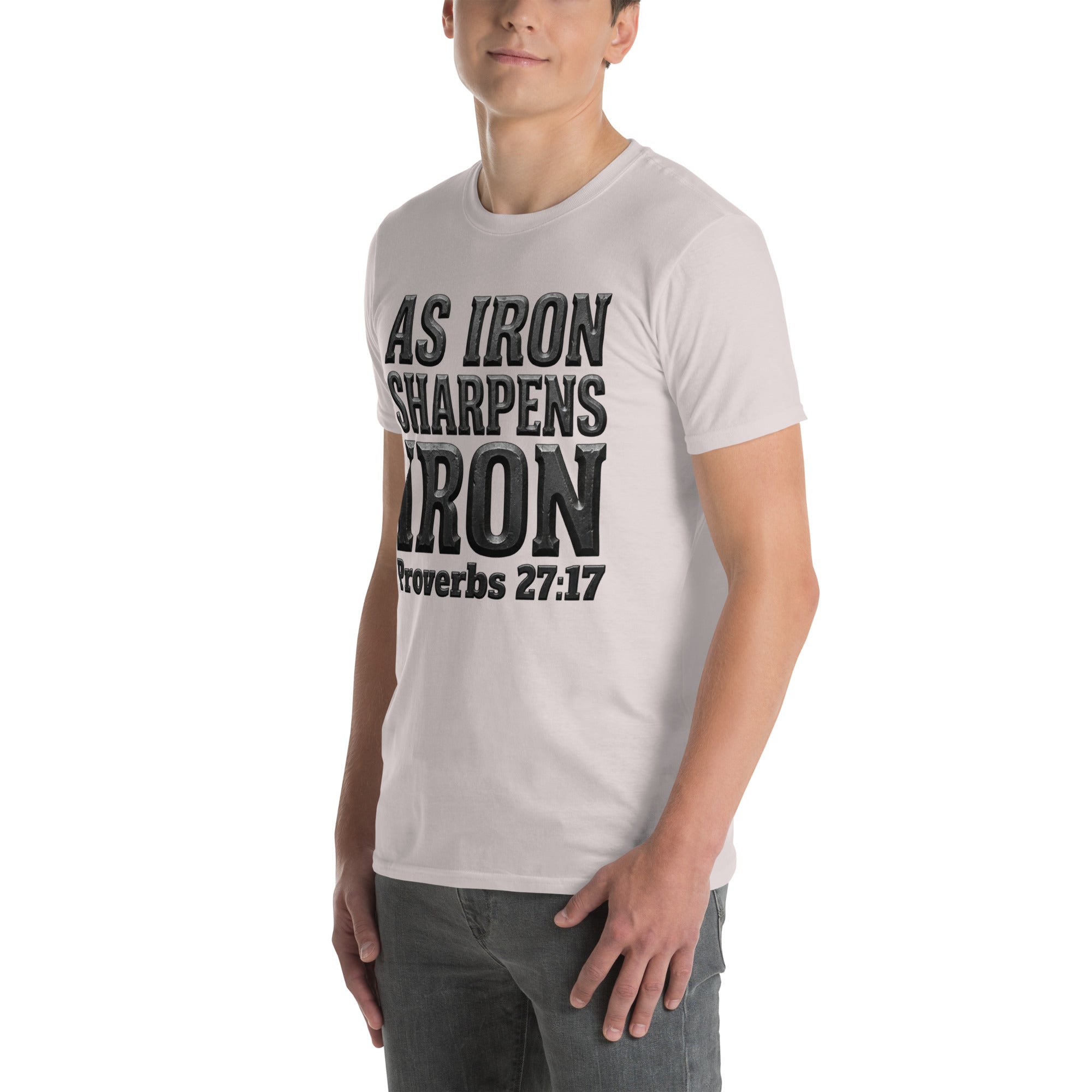 Faith Best Man T-Shirt | As Iron Sharpens Iron | Christian Wedding Party Tee | Seedandsoulful - Seedandsoulful