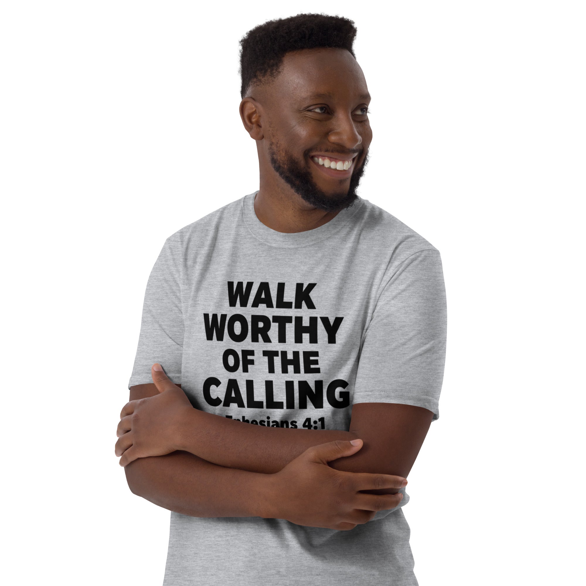 Faith Groomsman T-Shirt | Walk Worthy of the Calling | Christian Wedding Party Tee | Seedandsoulful - Seedandsoulful