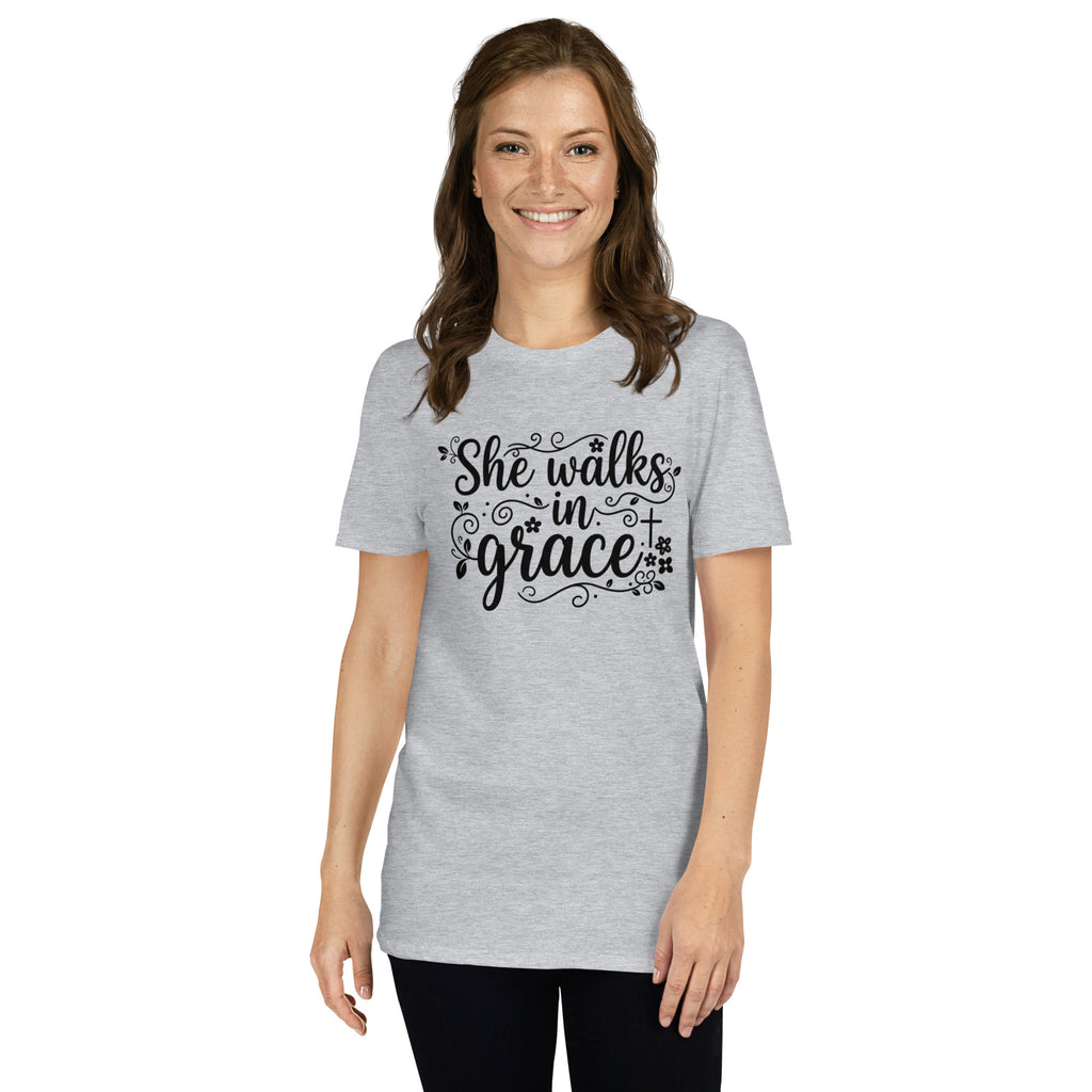 Faith Flower Girl T-Shirt | She Walks in Grace | Youth Sizes | Christian Bridal Party Tee | Seedandsoulful - Seedandsoulful