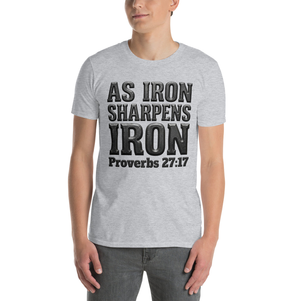 Faith Best Man T-Shirt | As Iron Sharpens Iron | Christian Wedding Party Tee | Seedandsoulful - Seedandsoulful