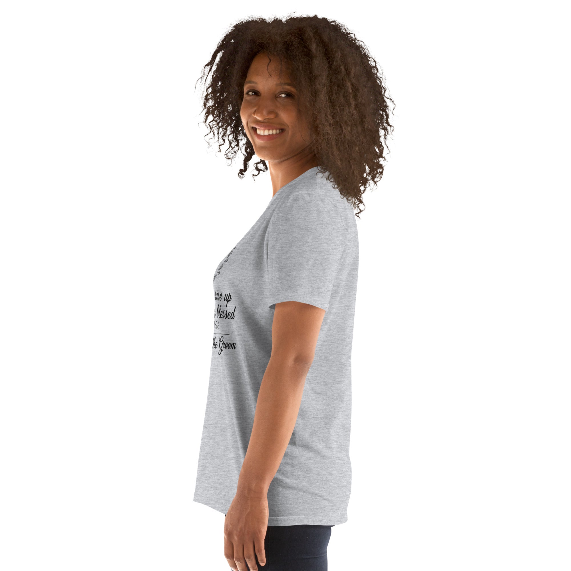Faith Mother of the Groom T-Shirt | Her Children Rise Up | Christian Bridal Party Tee | Seedandsoulful - Seedandsoulful
