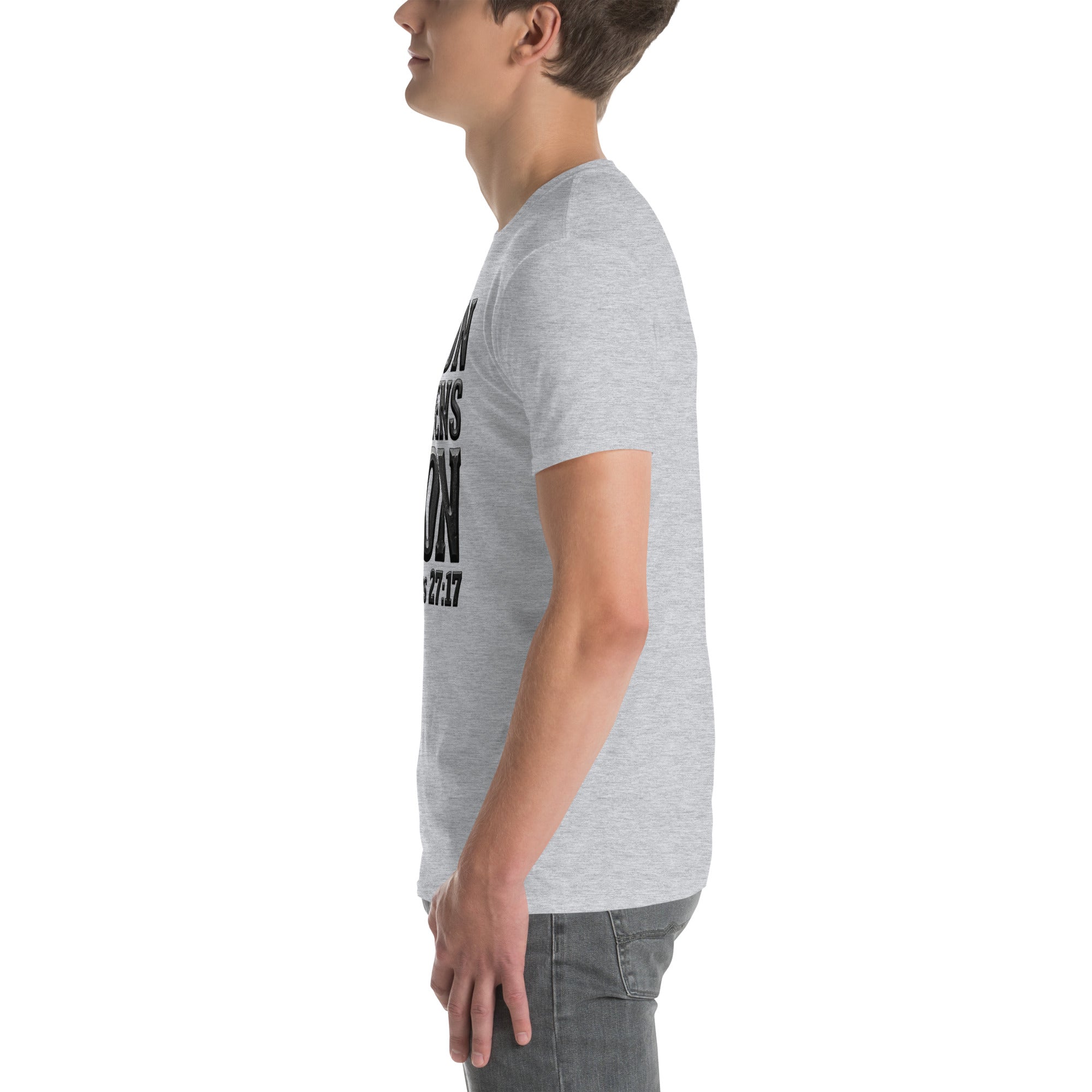 Faith Best Man T-Shirt | As Iron Sharpens Iron | Christian Wedding Party Tee | Seedandsoulful - Seedandsoulful