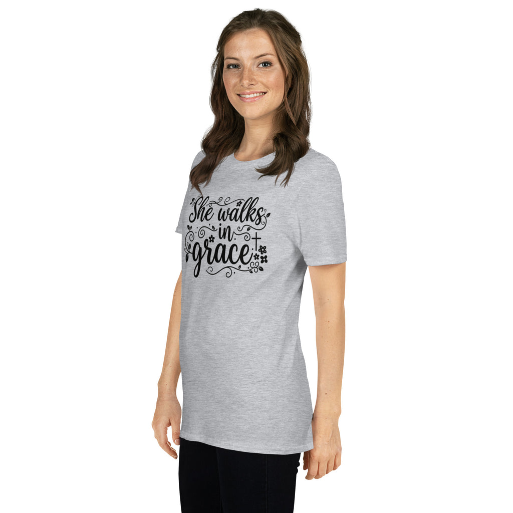 Faith Flower Girl T-Shirt | She Walks in Grace | Youth Sizes | Christian Bridal Party Tee | Seedandsoulful - Seedandsoulful