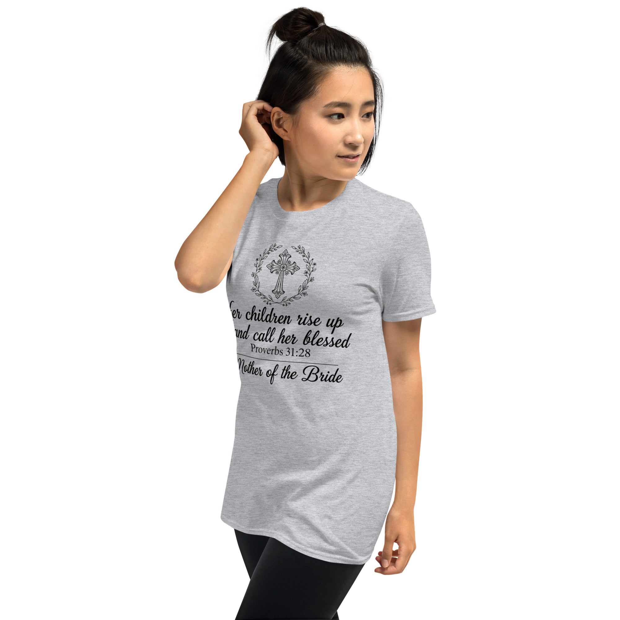 Faith Mother of the Bride T-Shirt | Her Children Rise Up | Christian Bridal Party Tee | Seedandsoulful - Seedandsoulful