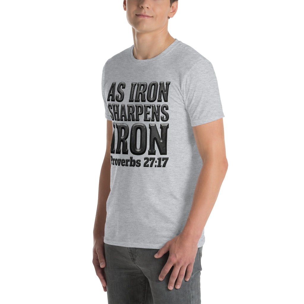 Faith Best Man T-Shirt | As Iron Sharpens Iron | Christian Wedding Party Tee | Seedandsoulful - Seedandsoulful
