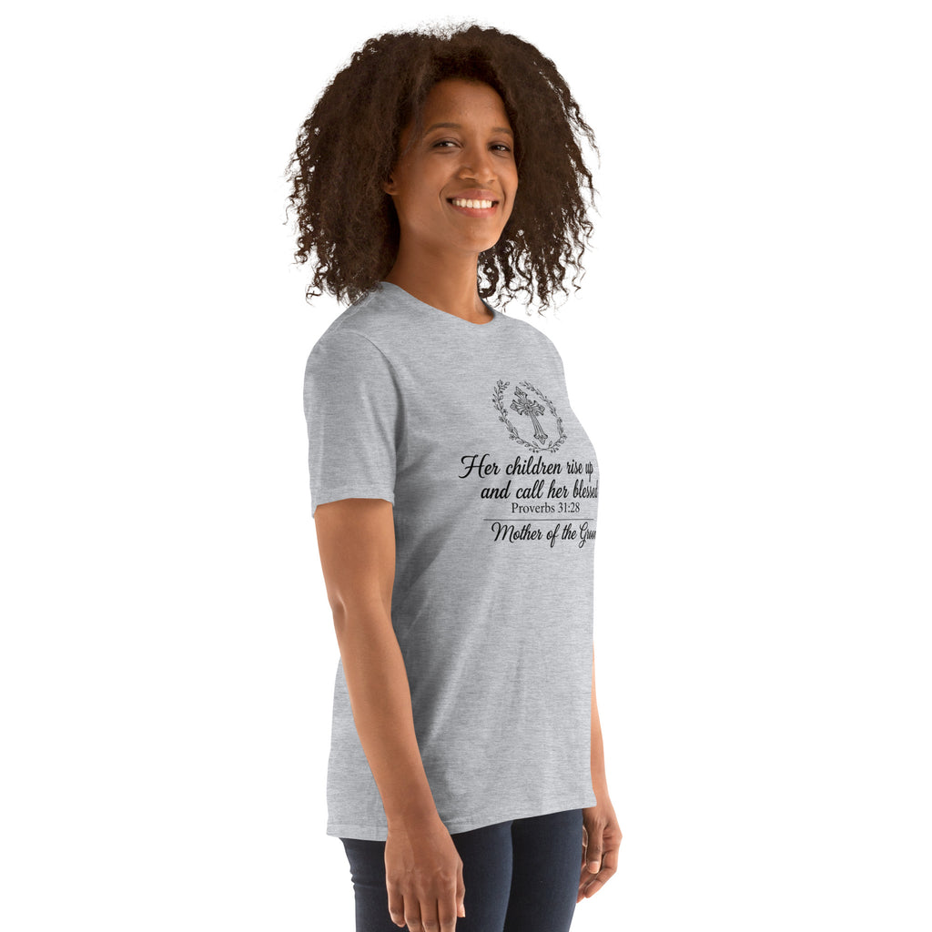 Faith Mother of the Groom T-Shirt | Her Children Rise Up | Christian Bridal Party Tee | Seedandsoulful - Seedandsoulful