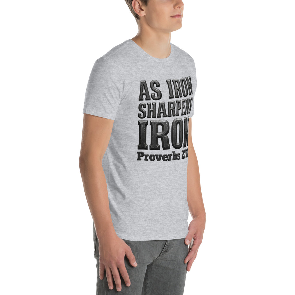Faith Best Man T-Shirt | As Iron Sharpens Iron | Christian Wedding Party Tee | Seedandsoulful - Seedandsoulful