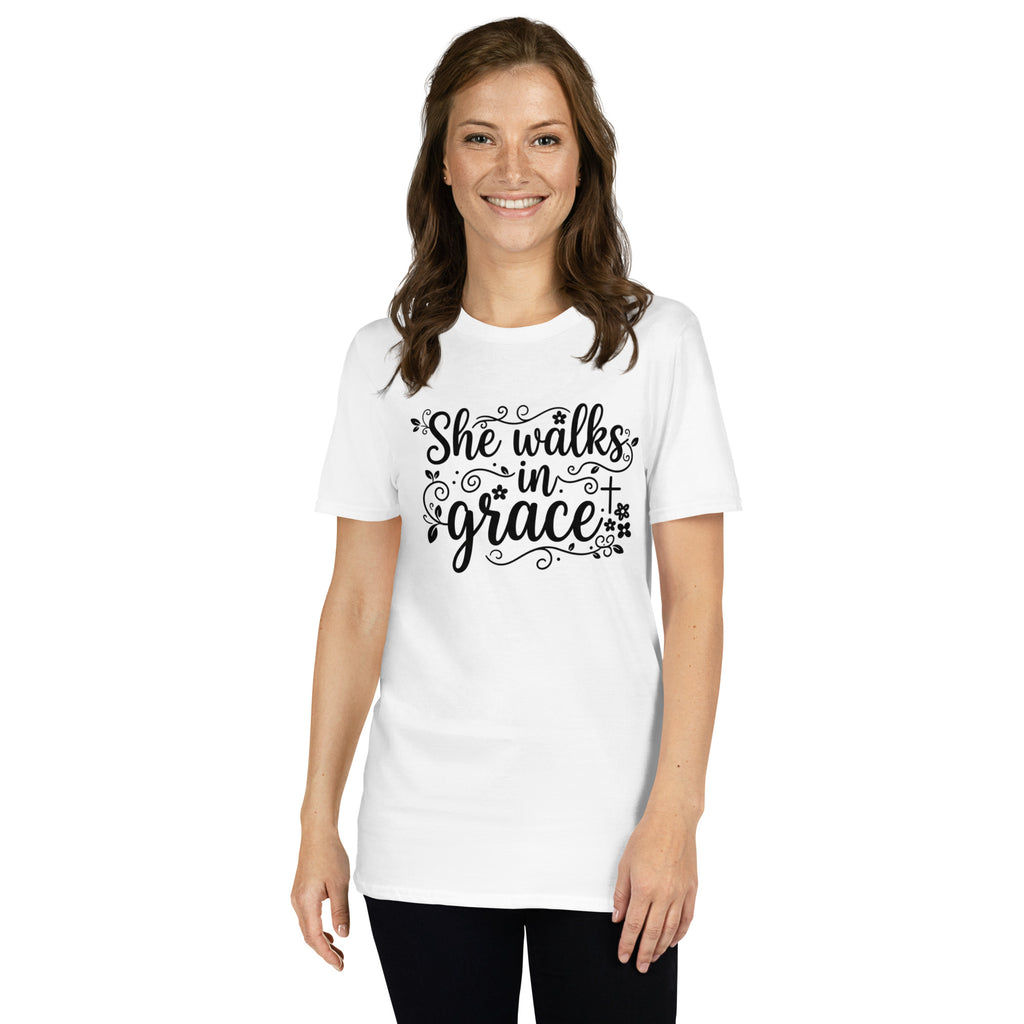 Faith Flower Girl T-Shirt | She Walks in Grace | Youth Sizes | Christian Bridal Party Tee | Seedandsoulful - Seedandsoulful