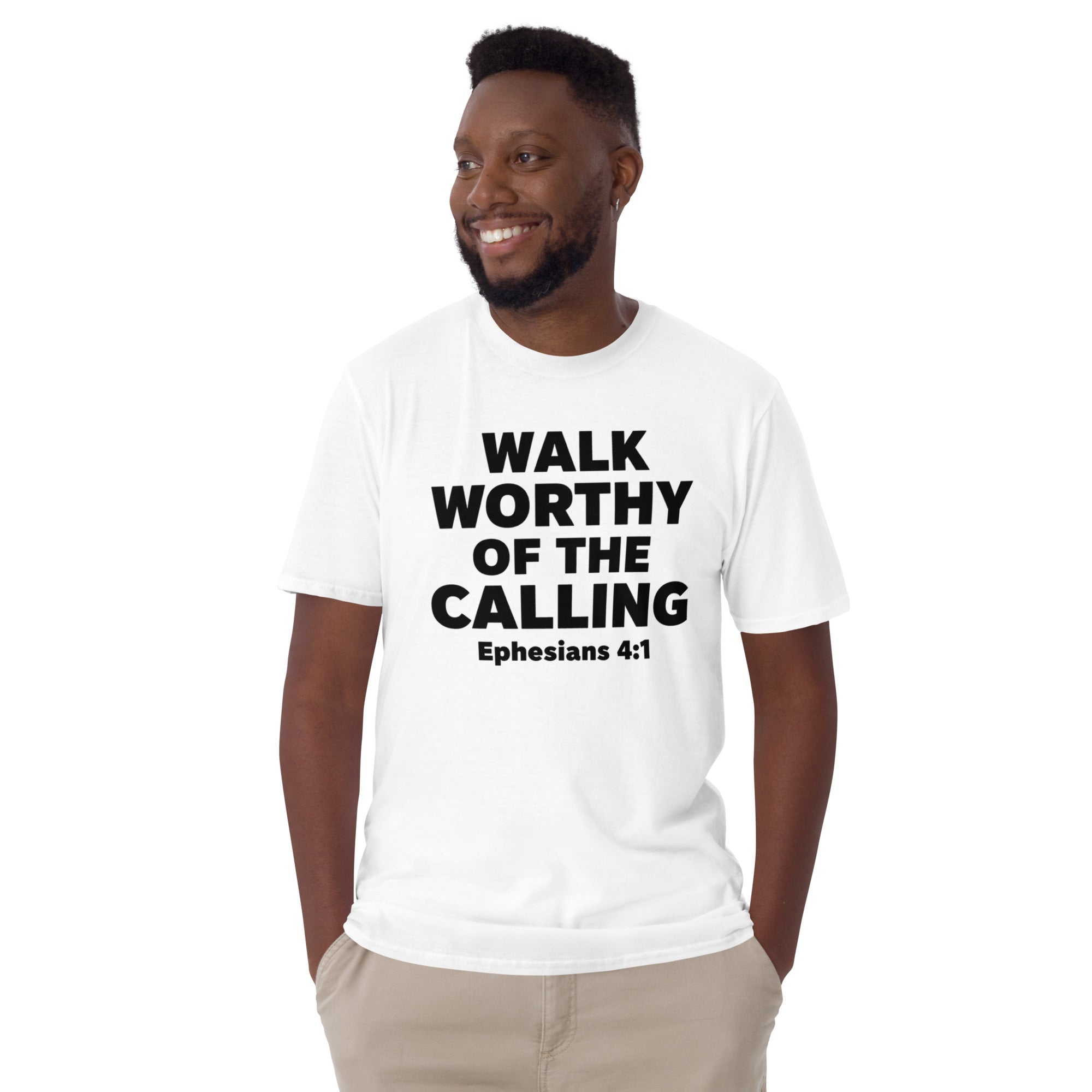 Faith Groomsman T-Shirt | Walk Worthy of the Calling | Christian Wedding Party Tee | Seedandsoulful - Seedandsoulful