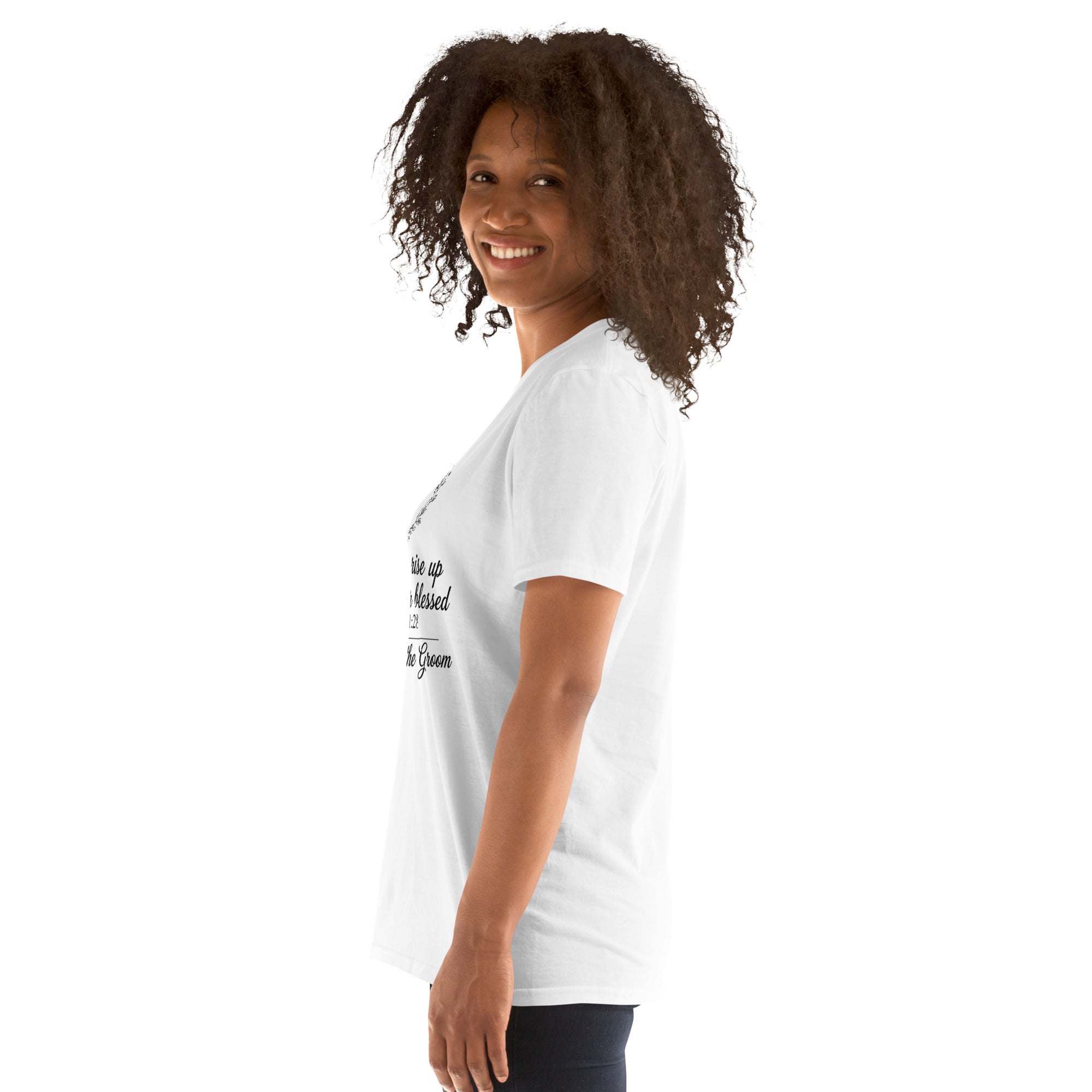 Faith Mother of the Groom T-Shirt | Her Children Rise Up | Christian Bridal Party Tee | Seedandsoulful - Seedandsoulful