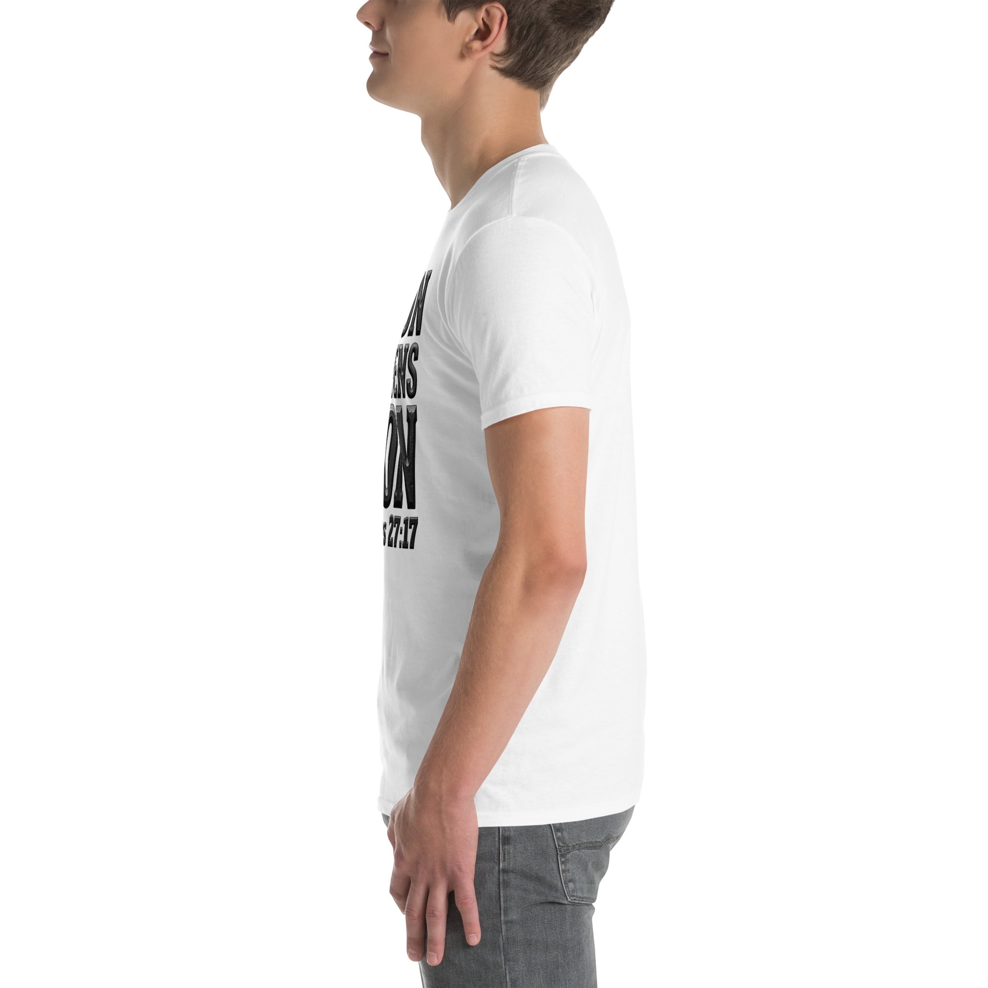 Faith Best Man T-Shirt | As Iron Sharpens Iron | Christian Wedding Party Tee | Seedandsoulful - Seedandsoulful
