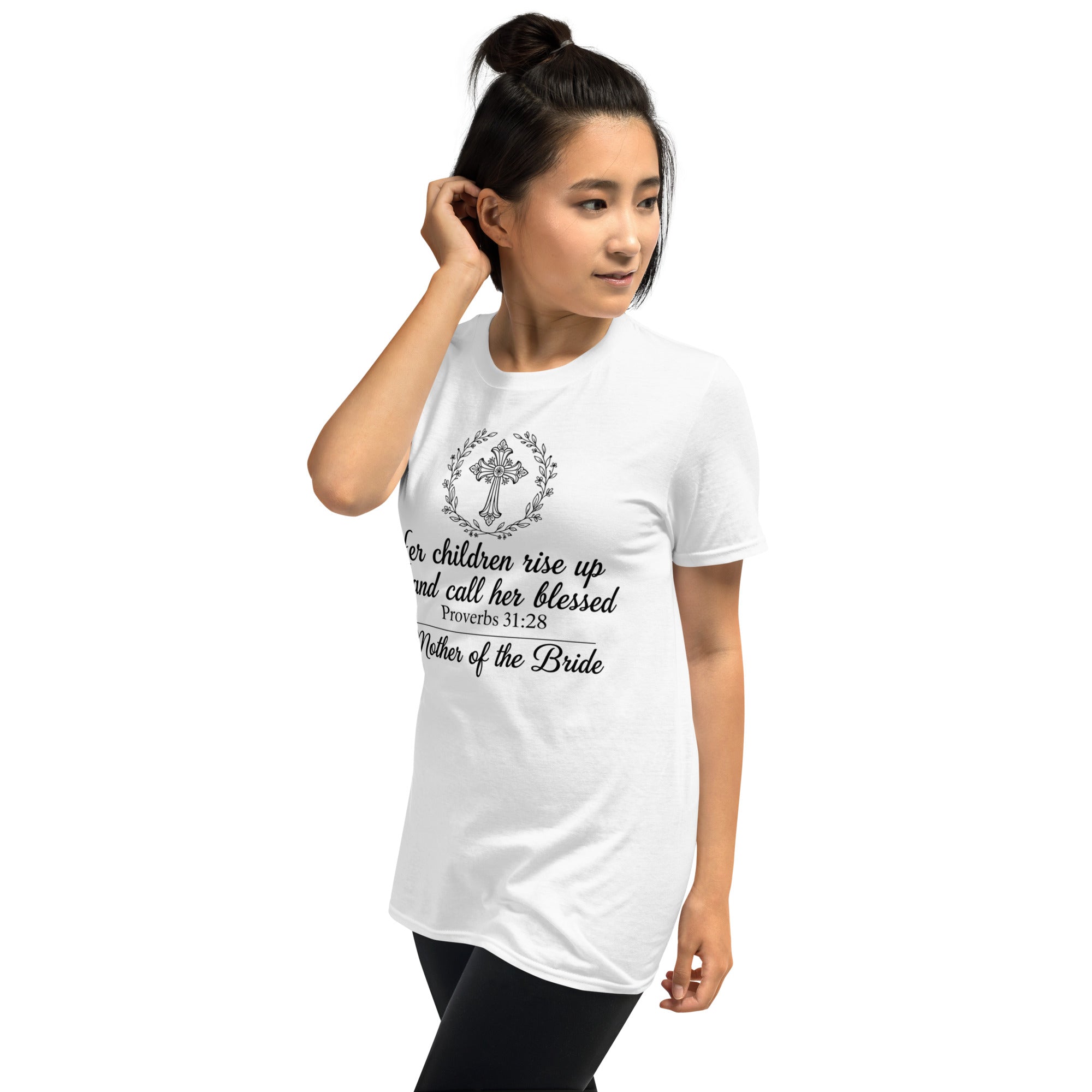 Faith Mother of the Bride T-Shirt | Her Children Rise Up | Christian Bridal Party Tee | Seedandsoulful - Seedandsoulful