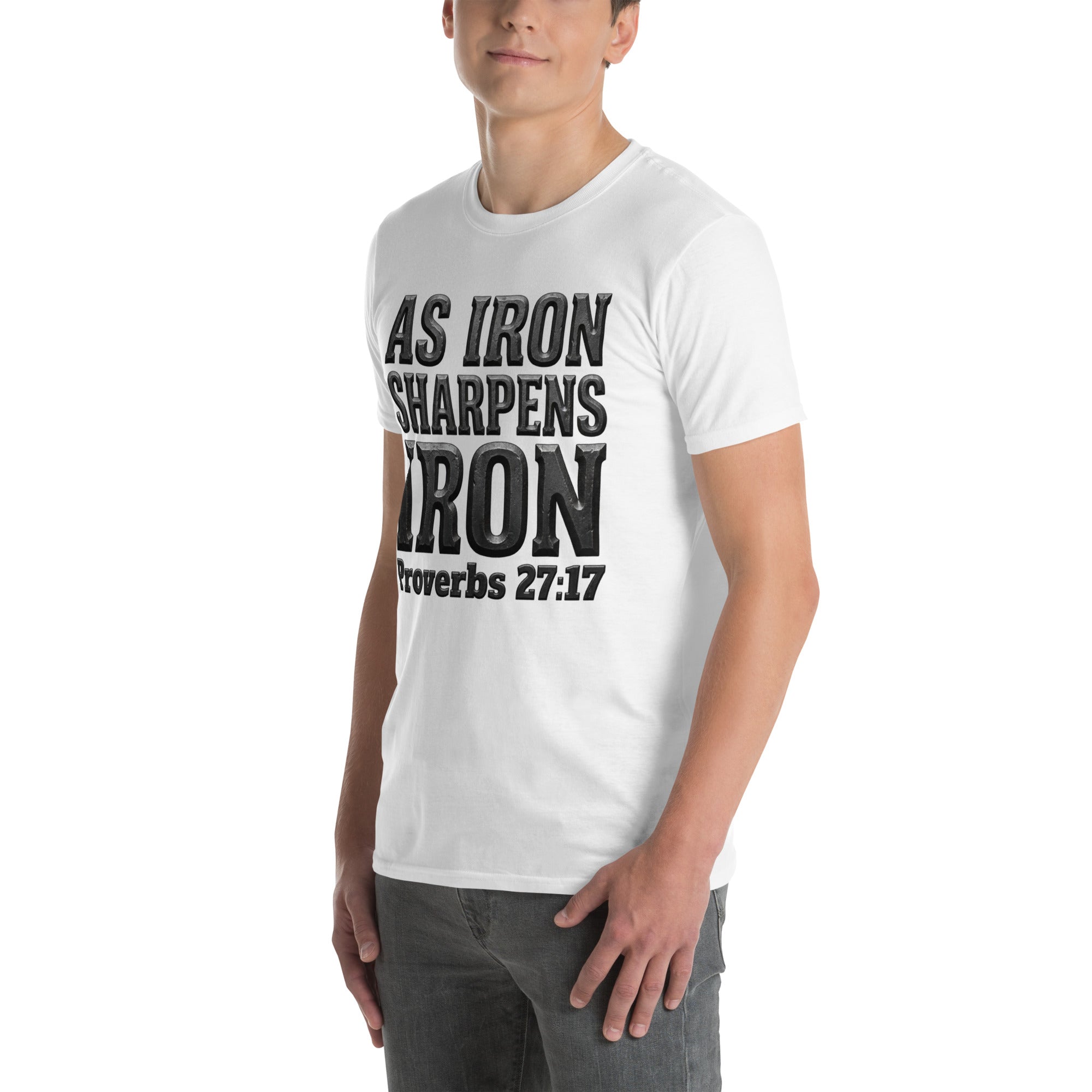 Faith Best Man T-Shirt | As Iron Sharpens Iron | Christian Wedding Party Tee | Seedandsoulful - Seedandsoulful