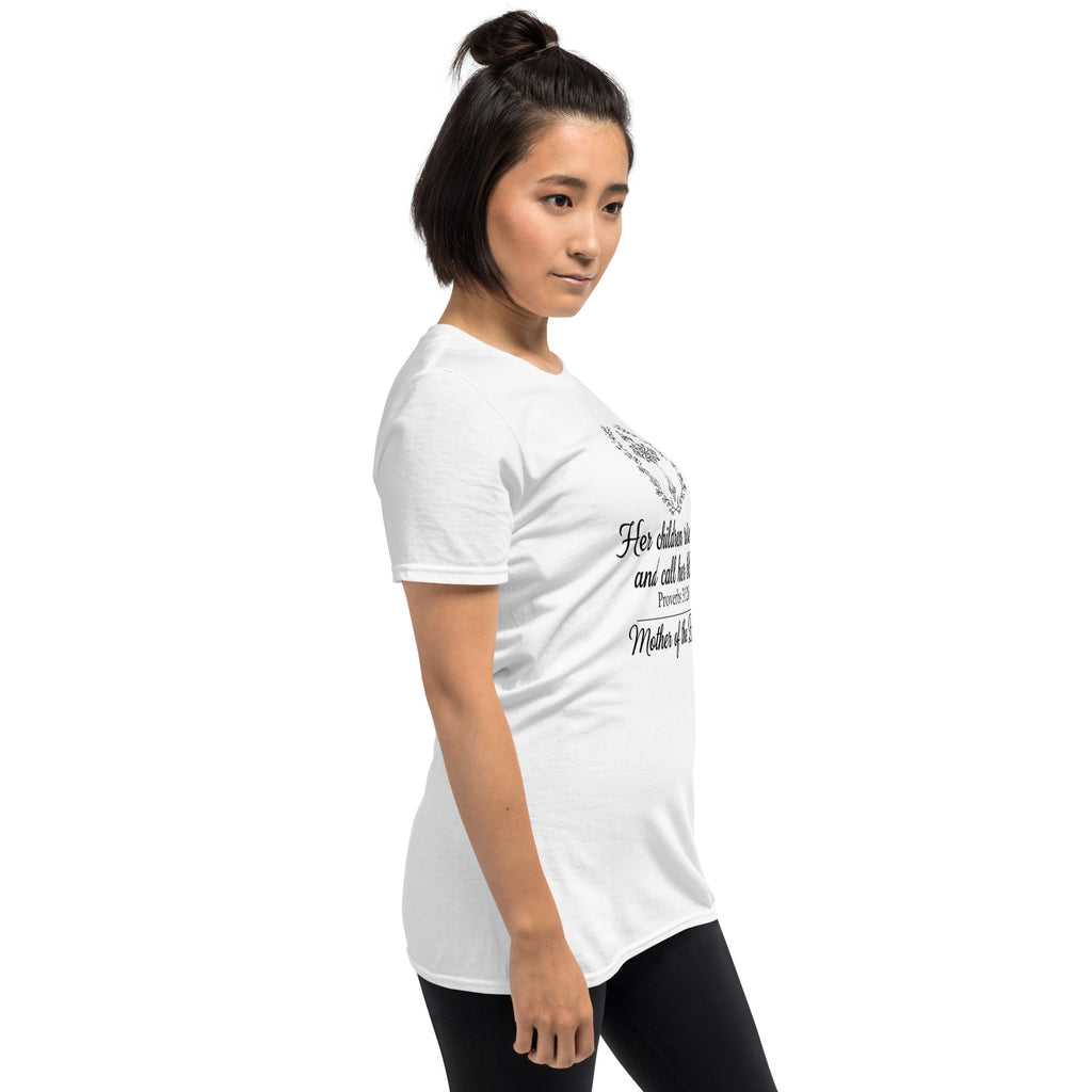 Faith Mother of the Bride T-Shirt | Her Children Rise Up | Christian Bridal Party Tee | Seedandsoulful - Seedandsoulful