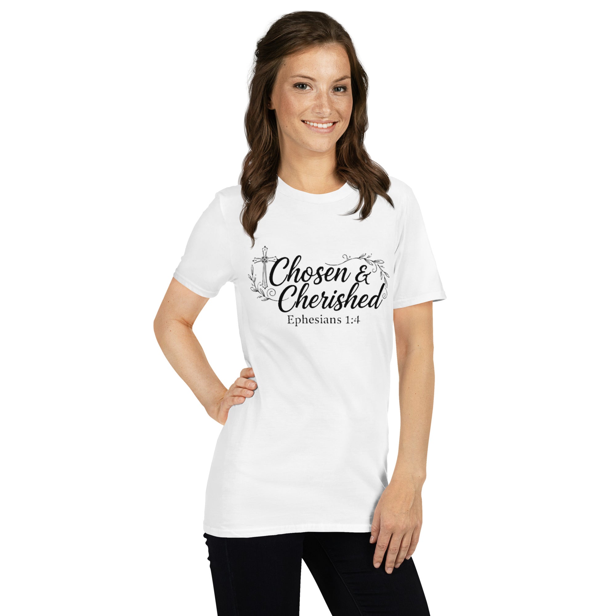 Faith Bridesmaid T-Shirt | Chosen & Cherished | Christian Bridal Party Tee | Seedandsoulful - Seedandsoulful