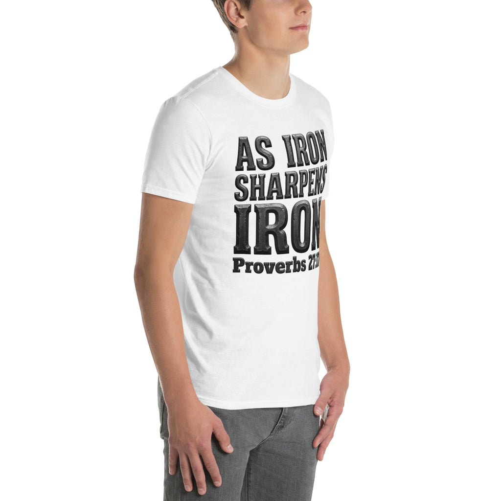 Faith Best Man T-Shirt | As Iron Sharpens Iron | Christian Wedding Party Tee | Seedandsoulful - Seedandsoulful