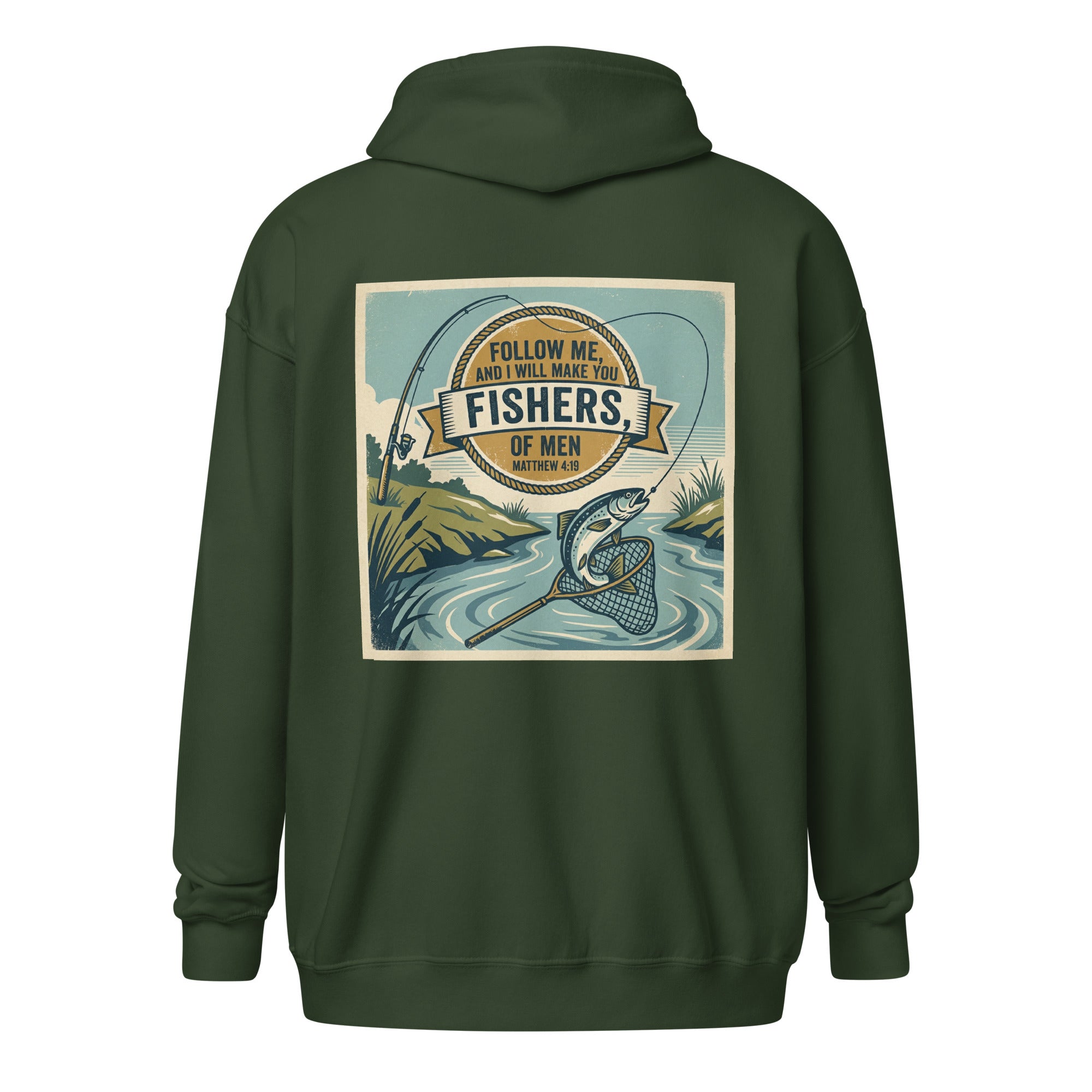 Unisex Faith Zip Hoodie | Seedandsoulful Heavy Blend Fleece Jacket - Seedandsoulful