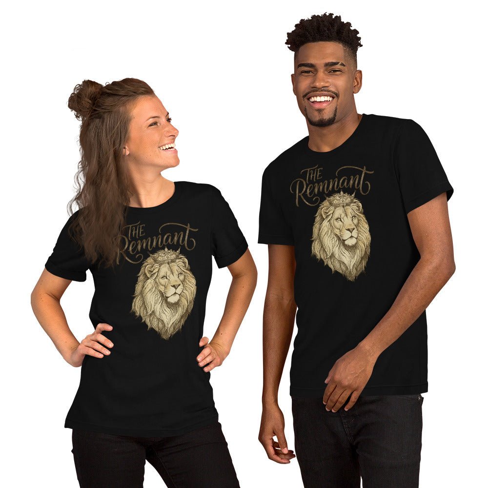 The Remnant — Lion of Judah Unisex T-Shirt | Revelation 5:5 Christian Faith Apparel - Seedandsoulful