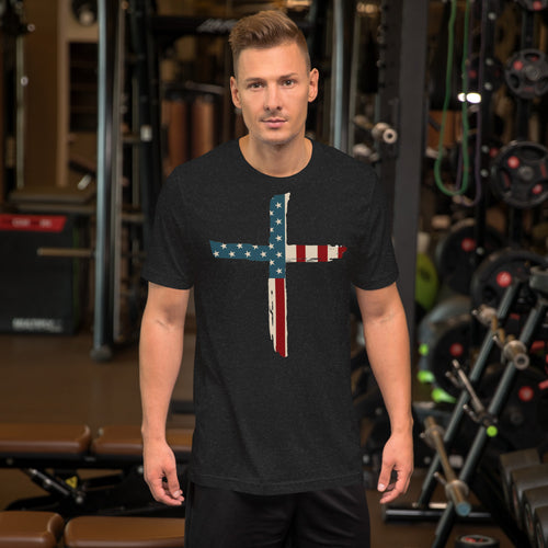Unisex t-shirt America Cross - Seedandsoulful
