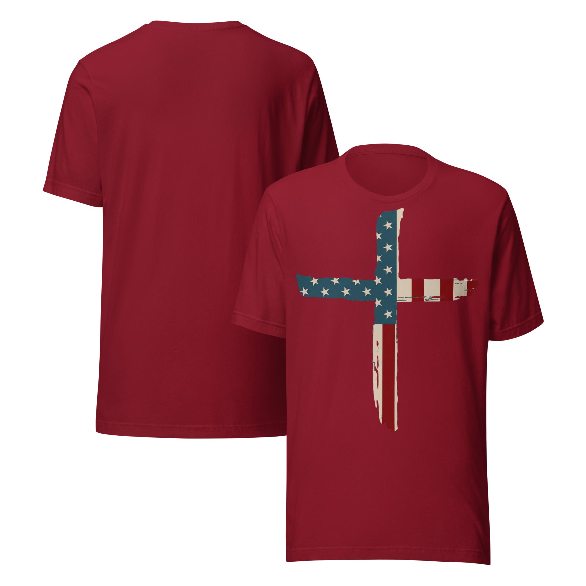 Unisex t-shirt America Cross - Seedandsoulful