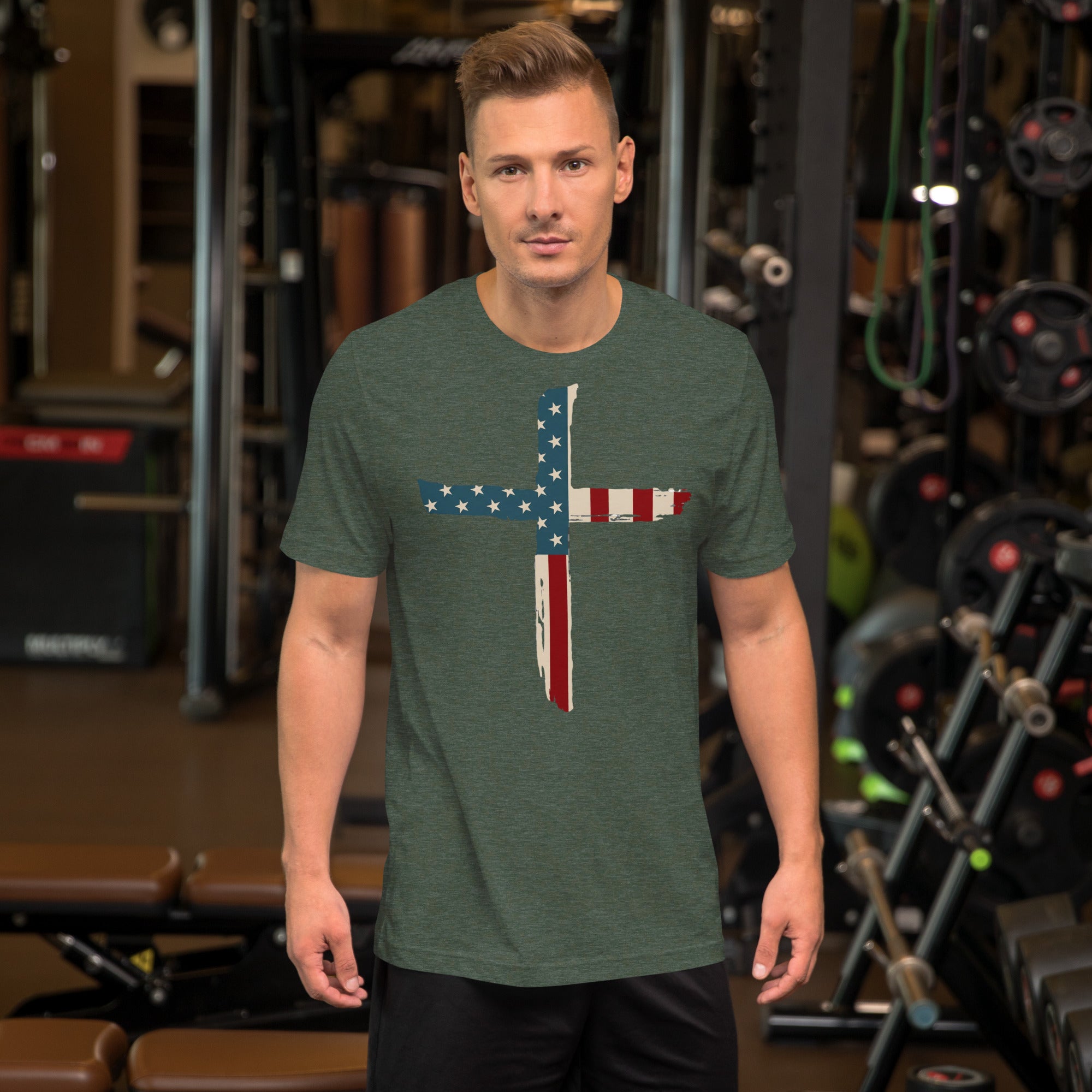 Unisex t-shirt America Cross - Seedandsoulful