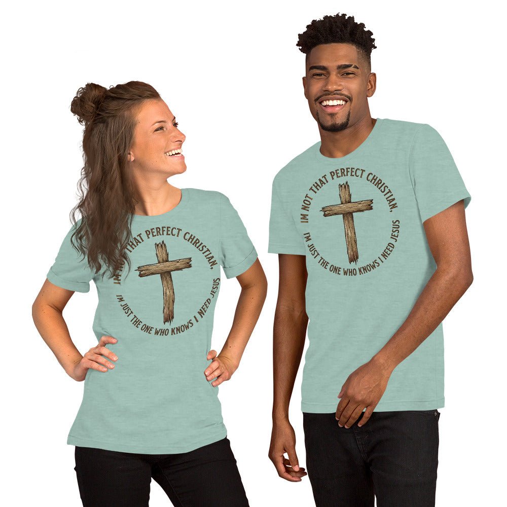 I'm Not That Perfect — But I'm Covered by Grace | Unisex Christian T-Shirt - Seedandsoulful