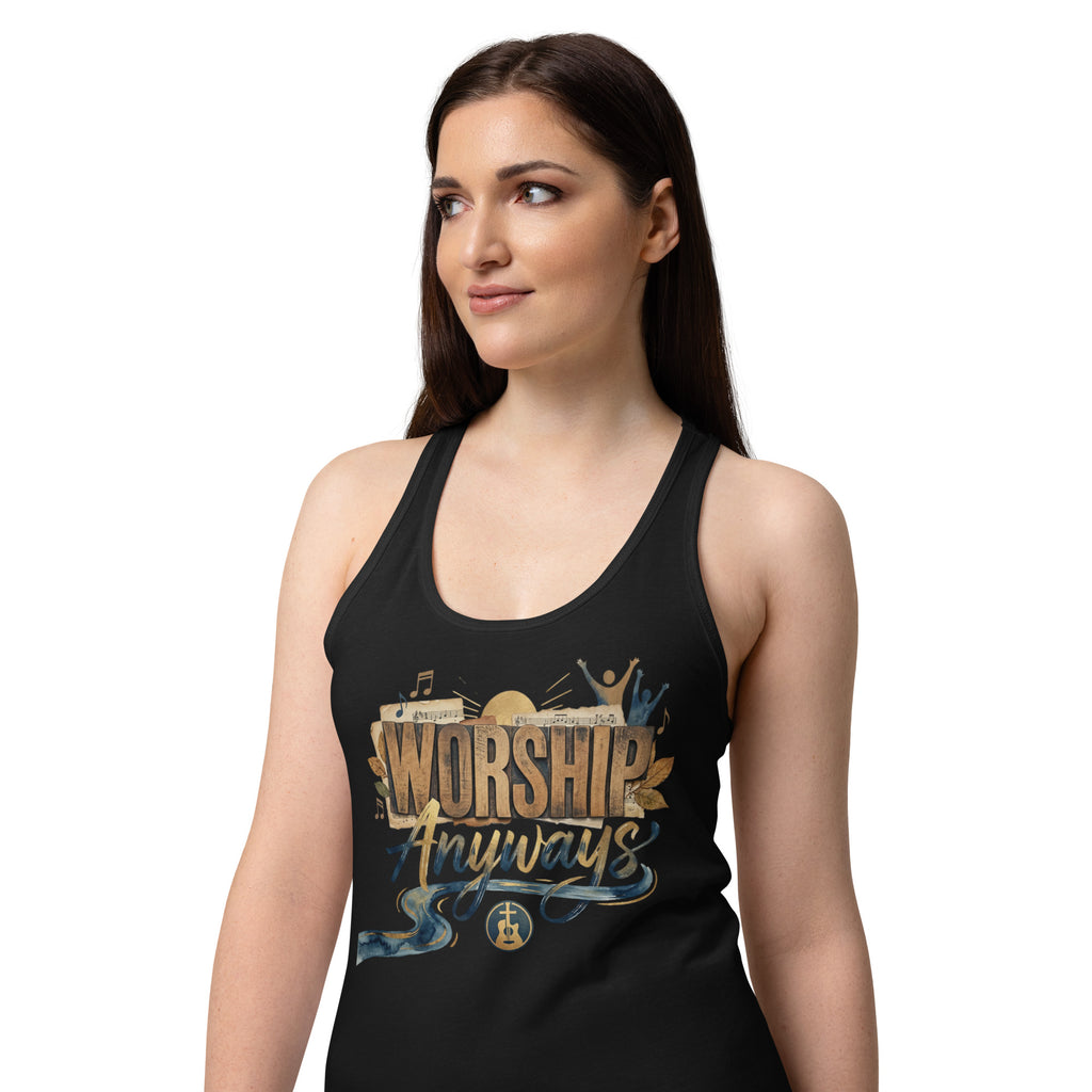 Women’s fitted racerback tank top - Seedandsoulful