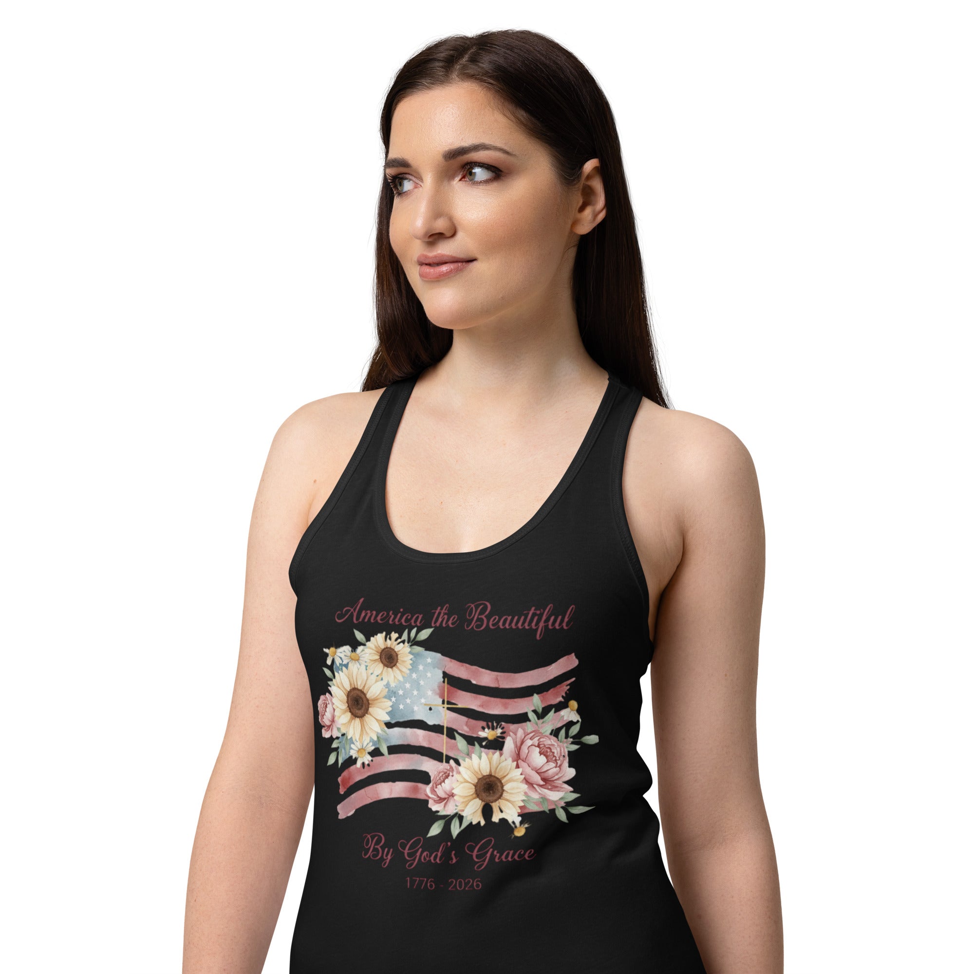 Women’s fitted racerback tank top - Seedandsoulful