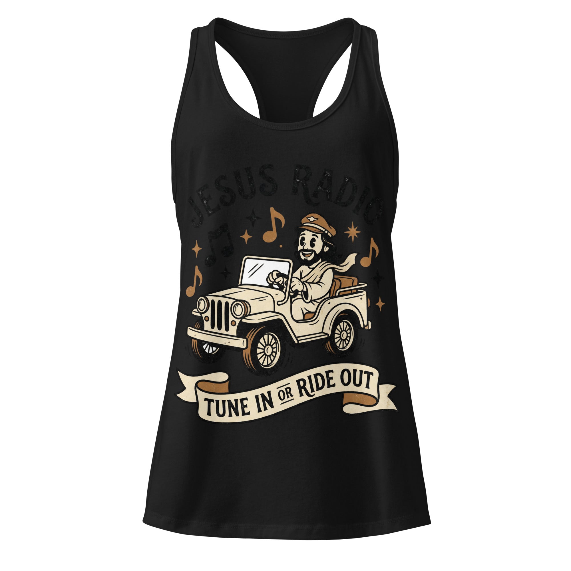 Women's Fitted Faith Racerback Tank | Seedandsoulful Breathable Jersey Top - Seedandsoulful