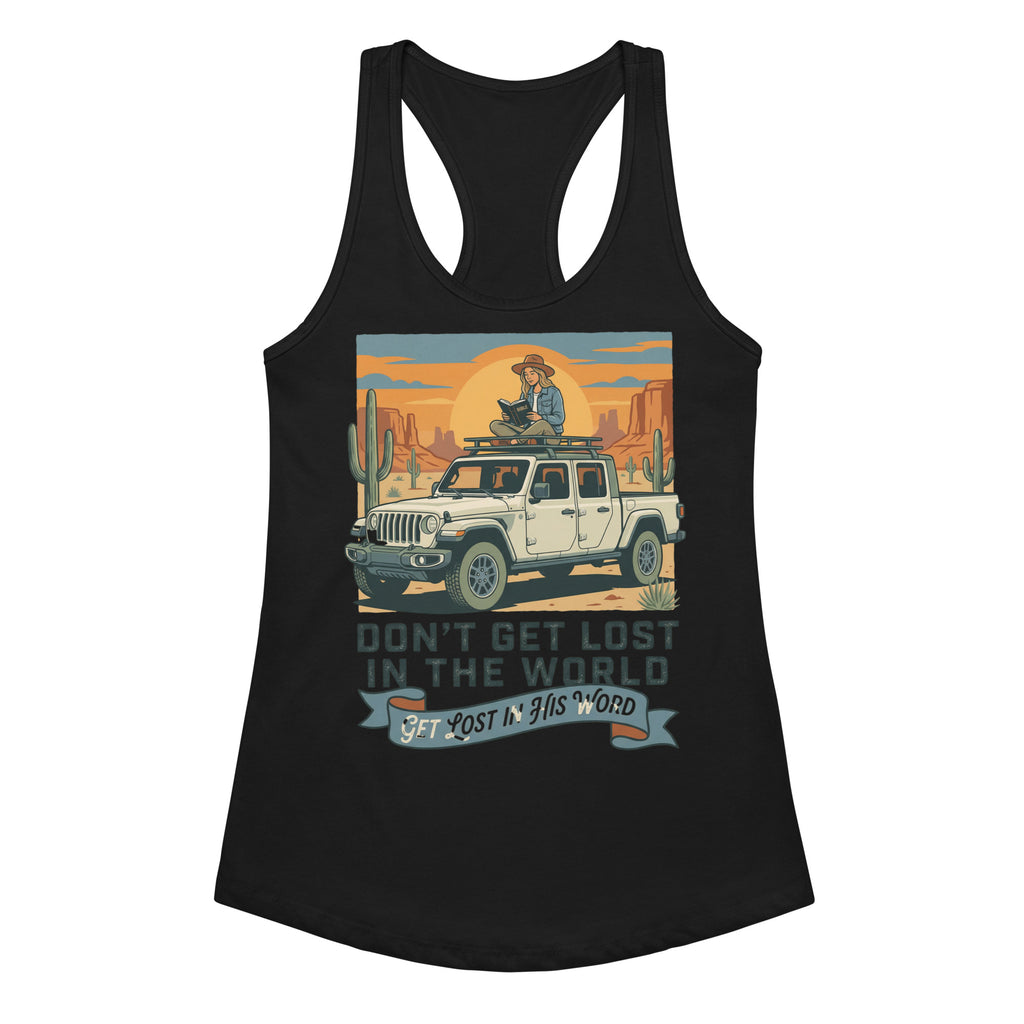 Women's Fitted Faith Racerback Tank | Seedandsoulful Cotton Blend Top - Seedandsoulful