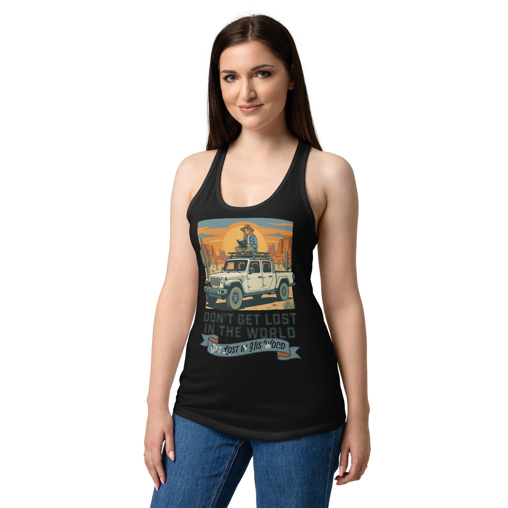 Women's Fitted Faith Racerback Tank | Seedandsoulful Cotton Blend Top - Seedandsoulful