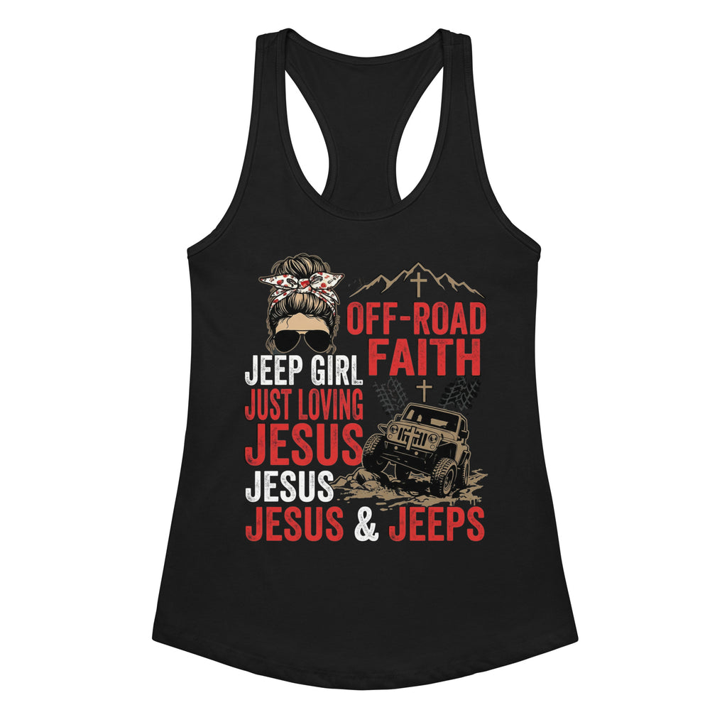 Women's Fitted Faith Racerback Tank | Seedandsoulful Soft Cotton Blend - Seedandsoulful