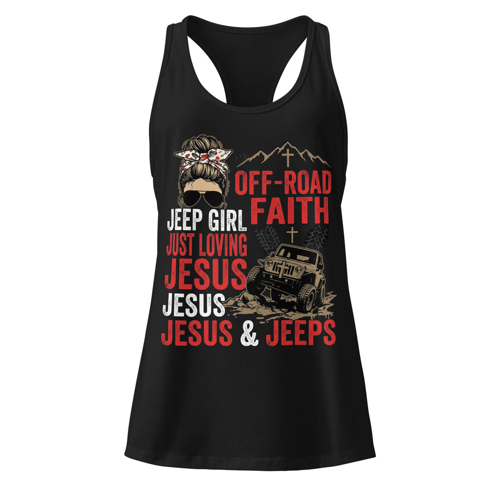 Women's Fitted Faith Racerback Tank | Seedandsoulful Soft Cotton Blend - Seedandsoulful