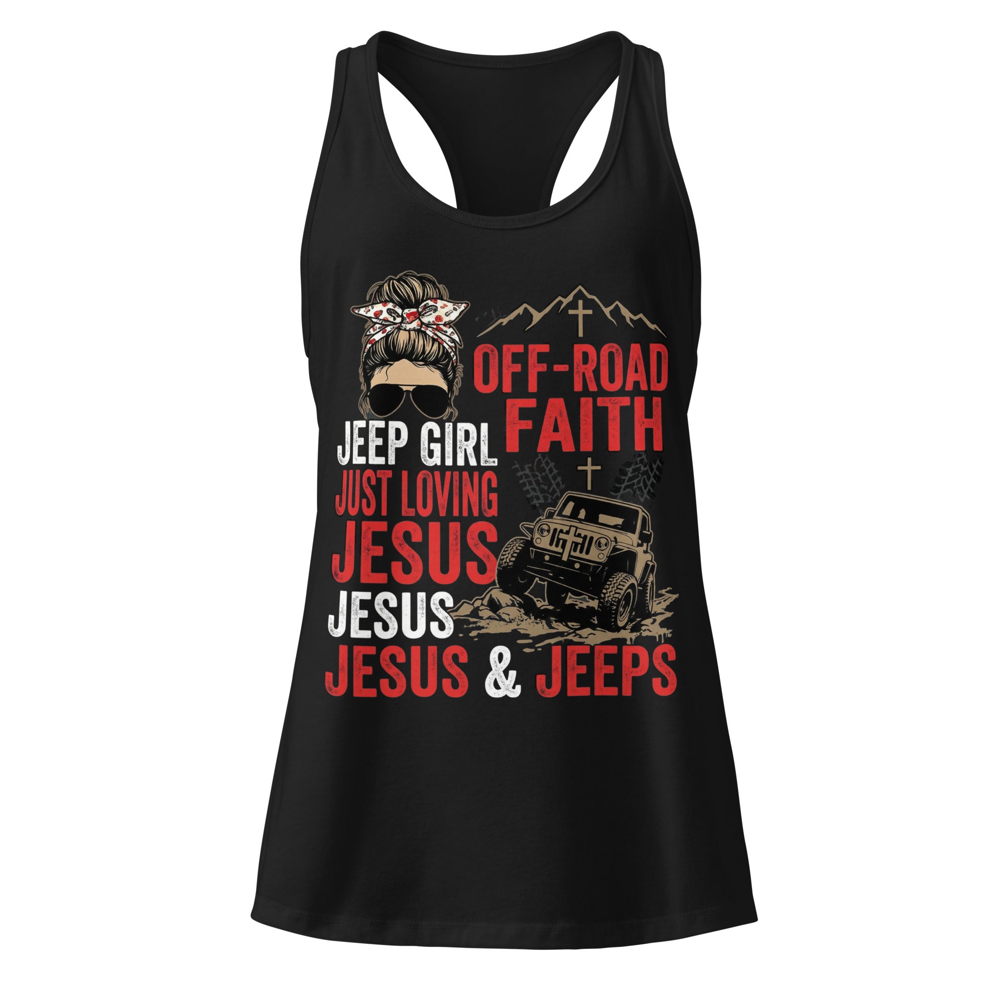 Women's Fitted Faith Racerback Tank | Seedandsoulful Soft Cotton Blend - Seedandsoulful