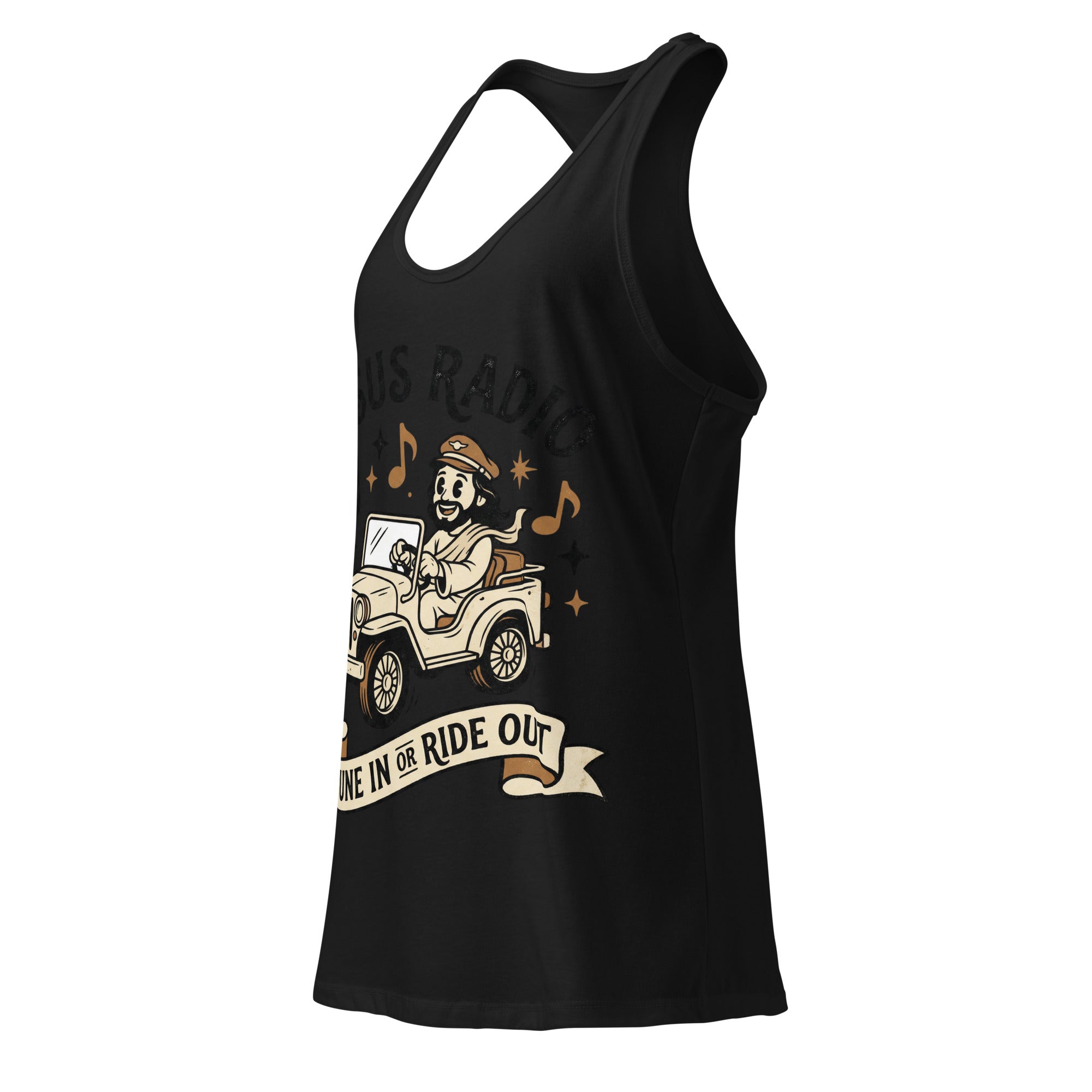 Women's Fitted Faith Racerback Tank | Seedandsoulful Breathable Jersey Top - Seedandsoulful