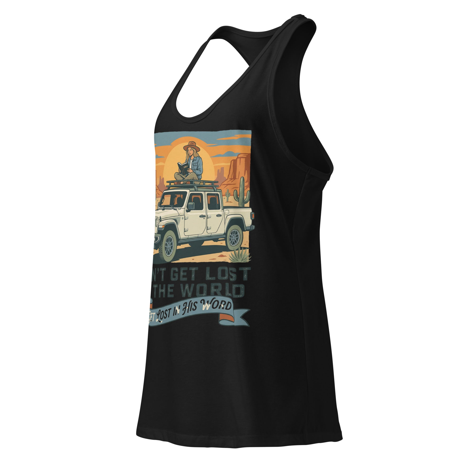 Women's Fitted Faith Racerback Tank | Seedandsoulful Cotton Blend Top - Seedandsoulful