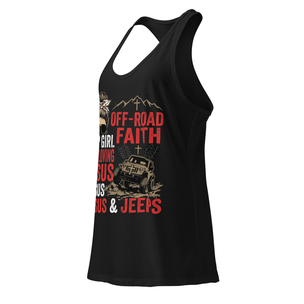 Women's Fitted Faith Racerback Tank | Seedandsoulful Soft Cotton Blend - Seedandsoulful