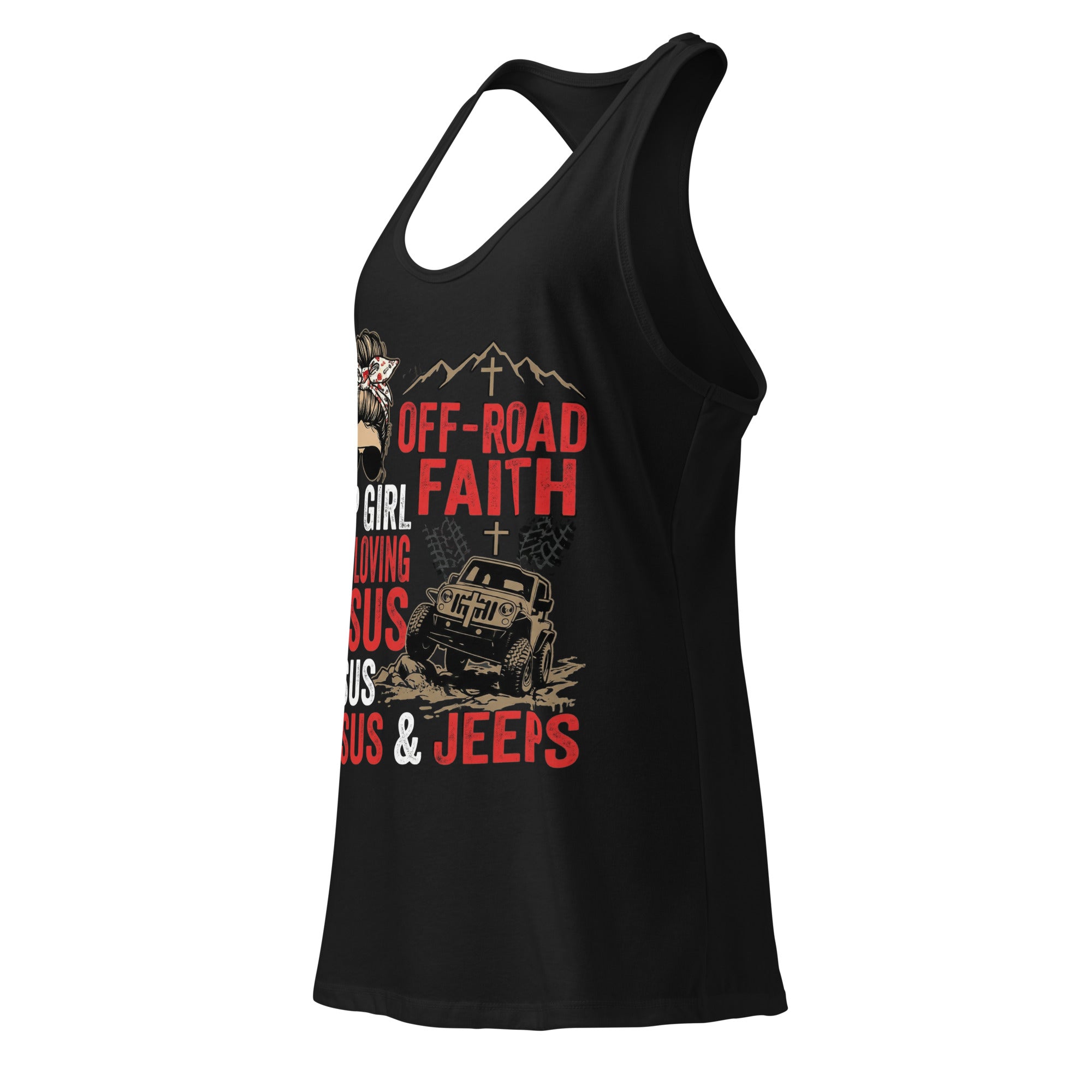 Women's Fitted Faith Racerback Tank | Seedandsoulful Soft Cotton Blend - Seedandsoulful